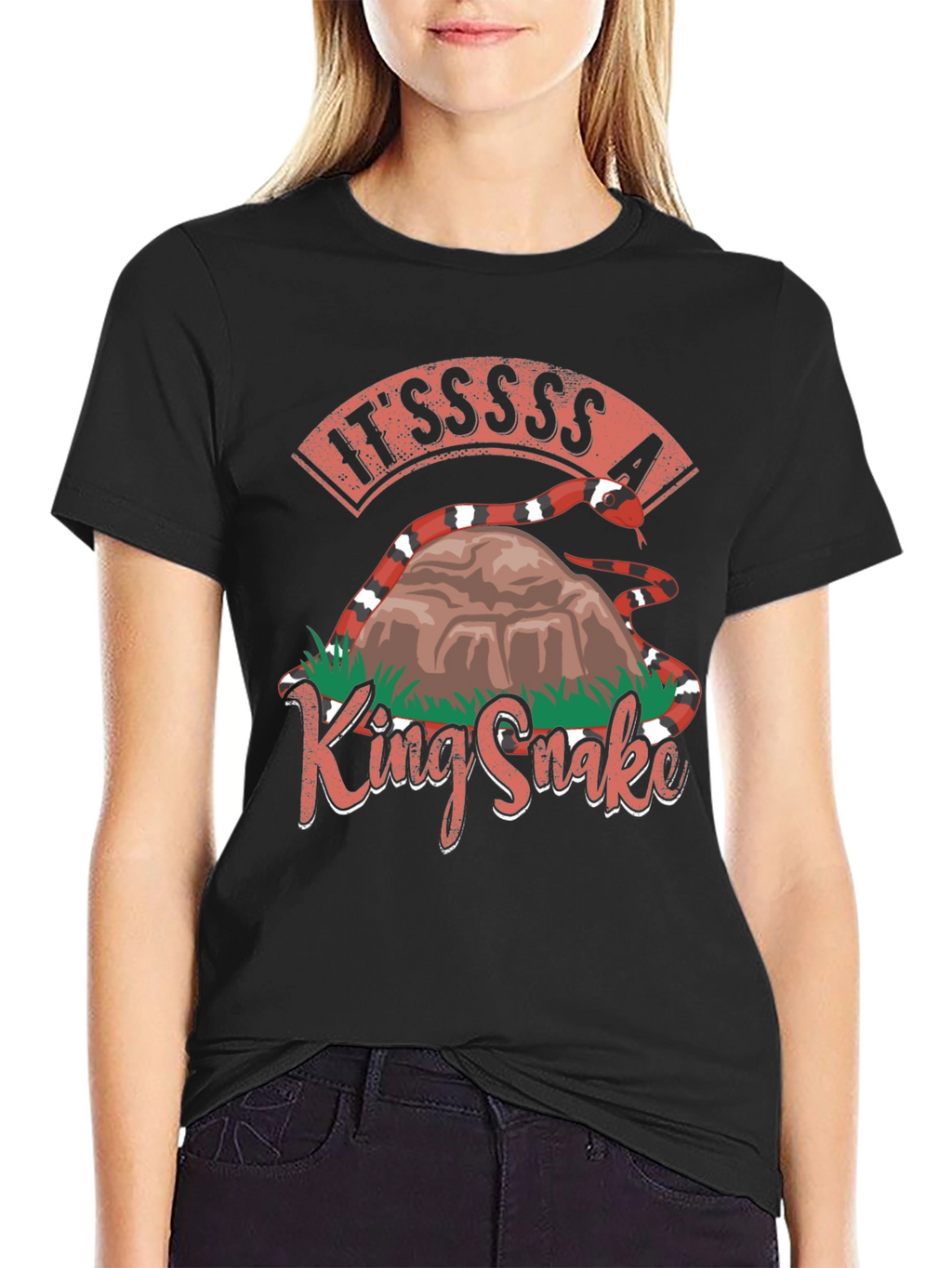 King Snake T-Shirt - Ssssssnake Design