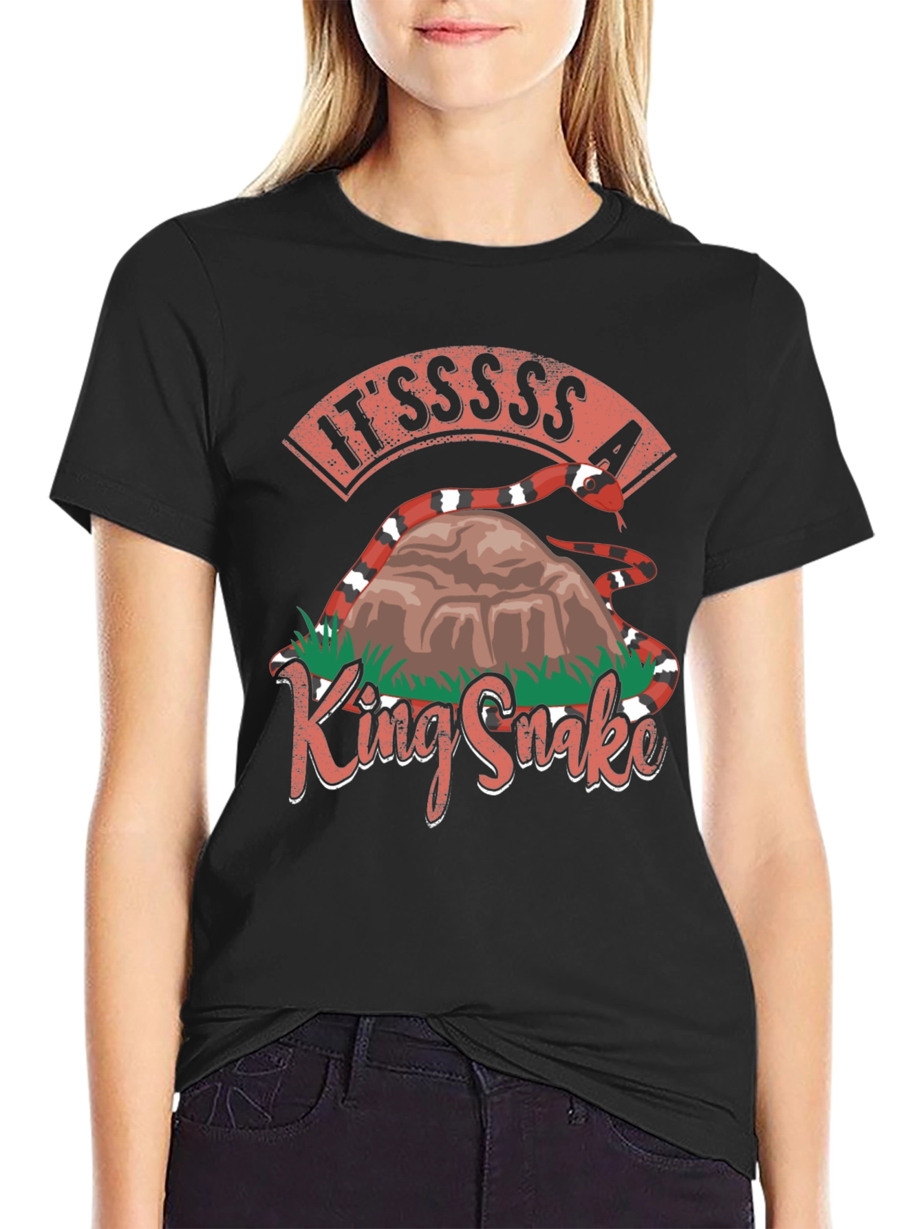 King Snake T-Shirt - Ssssssnake Design