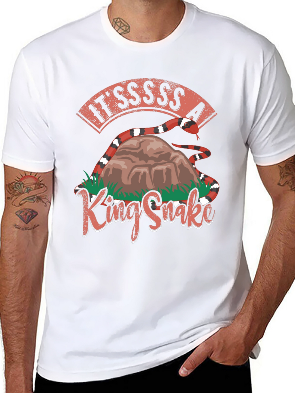 King Snake T-Shirt - Ssssssnake Design