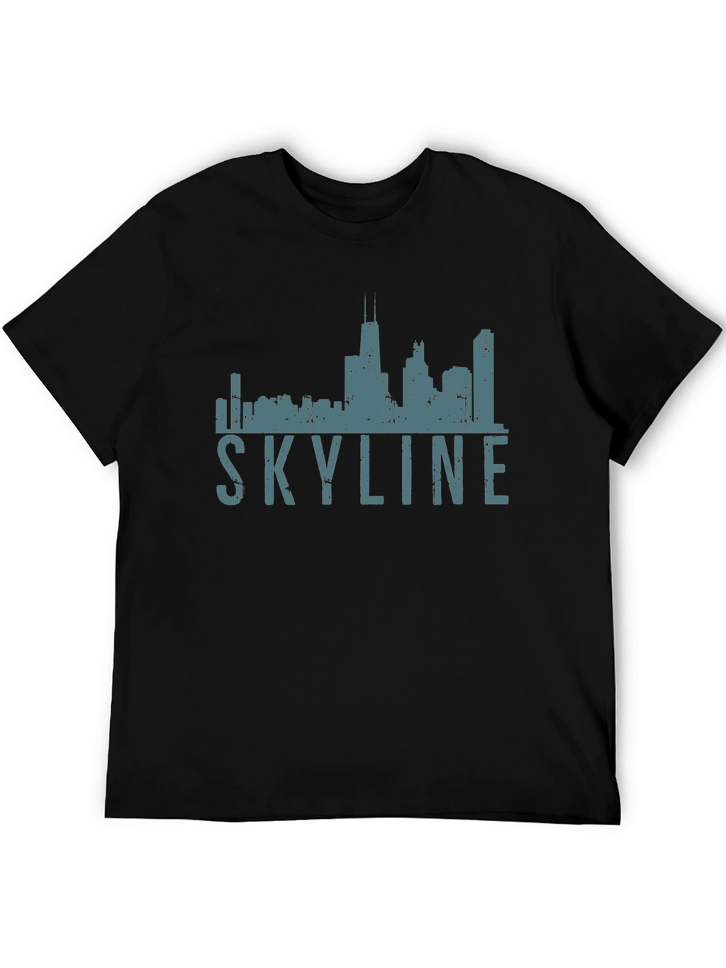 Chicago Skyline Graphic Tee - Black