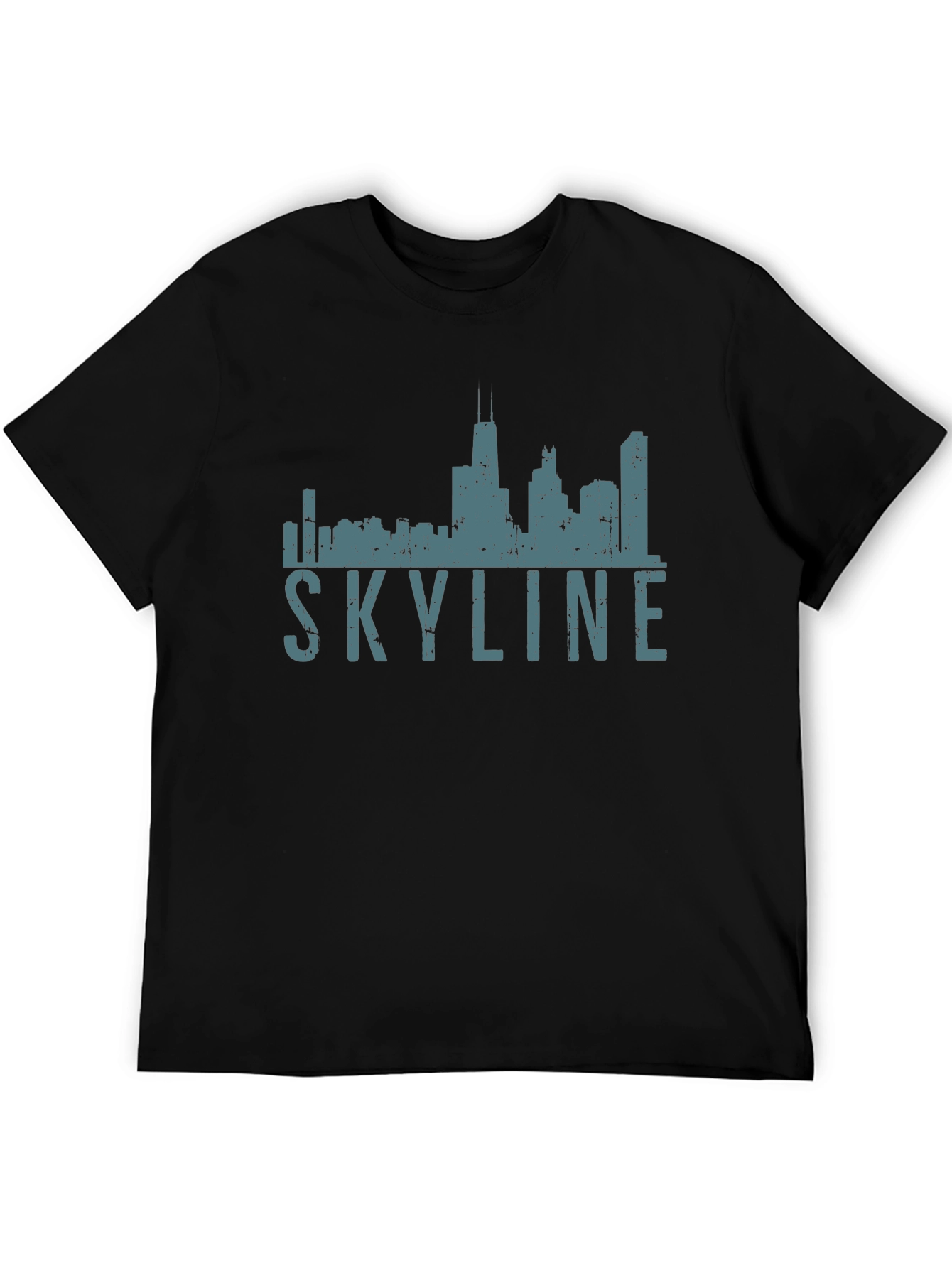 Chicago Skyline Graphic Tee - Black