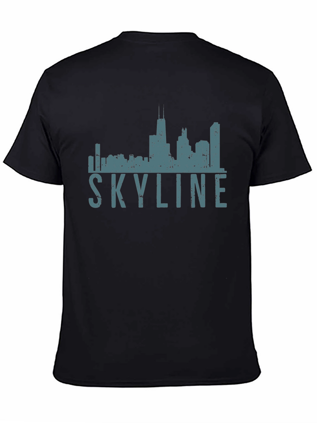 Chicago Skyline Graphic Tee - Black
