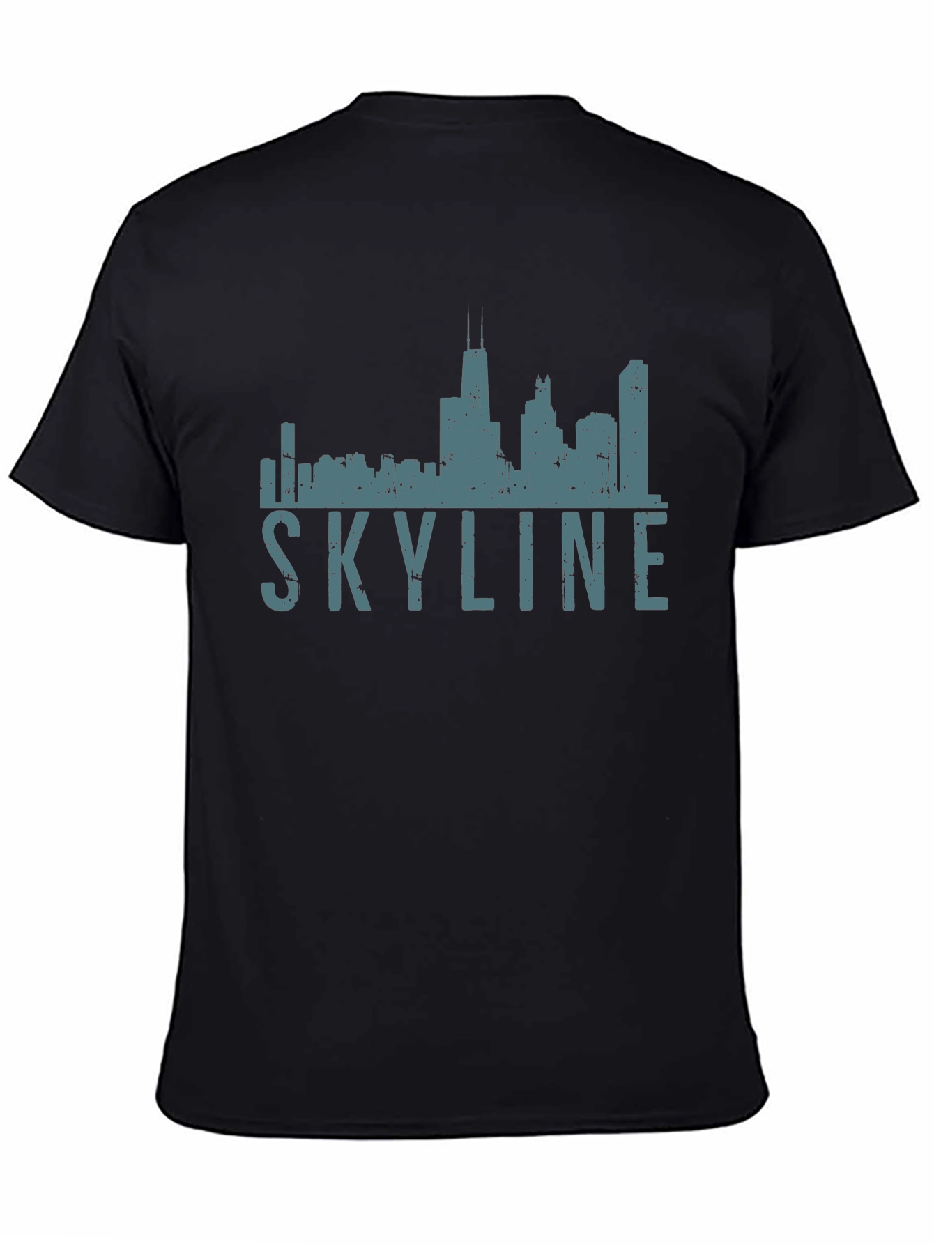 Chicago Skyline Graphic Tee - Black