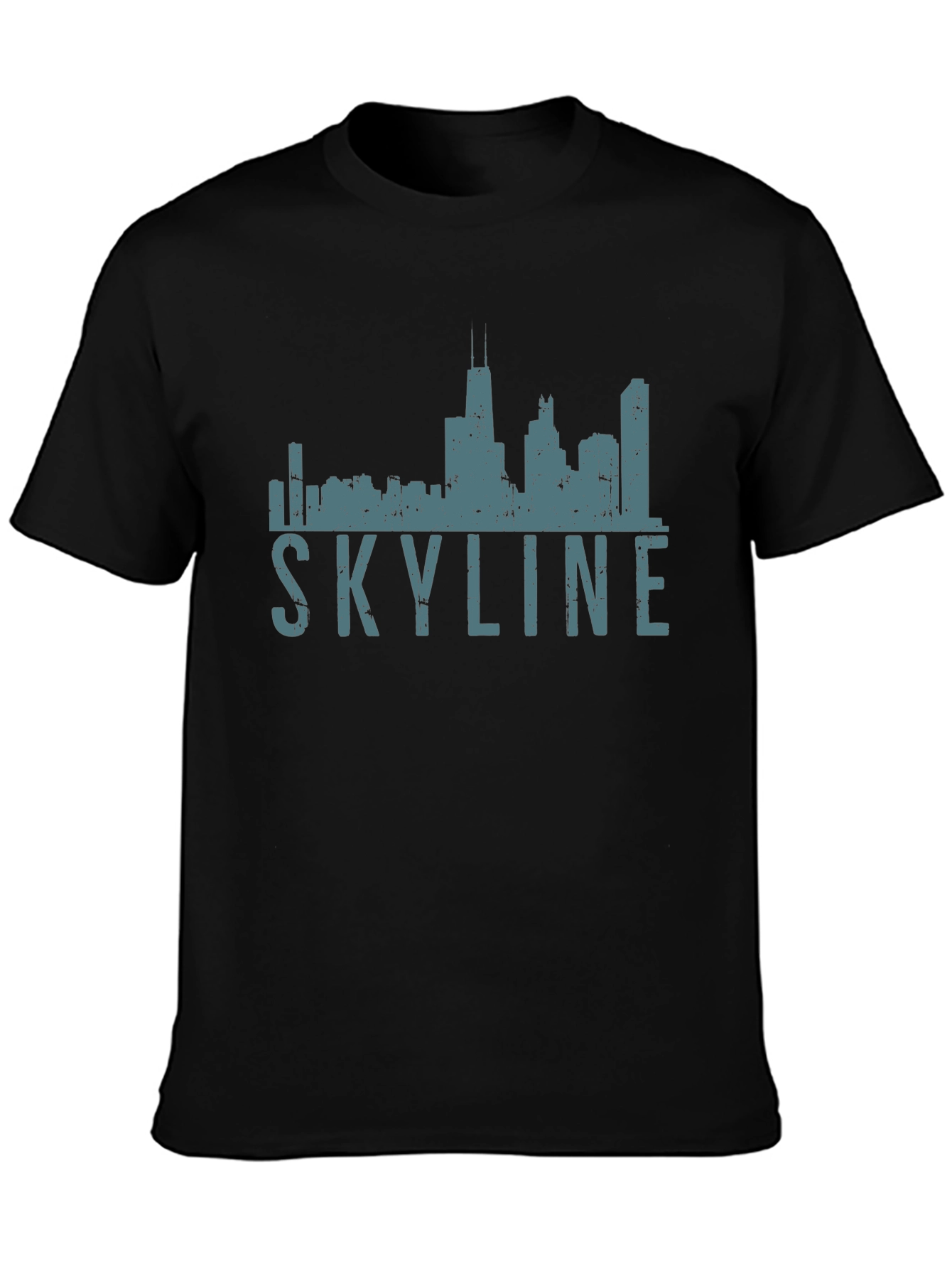 Chicago Skyline Graphic Tee - Black