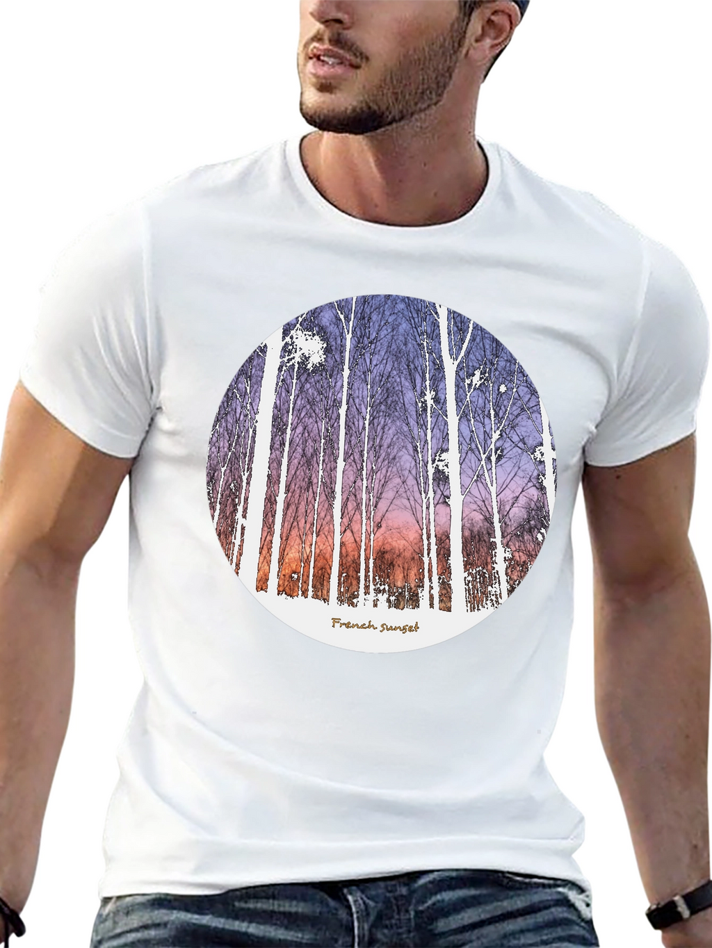 French Sunset Graphic T-Shirt