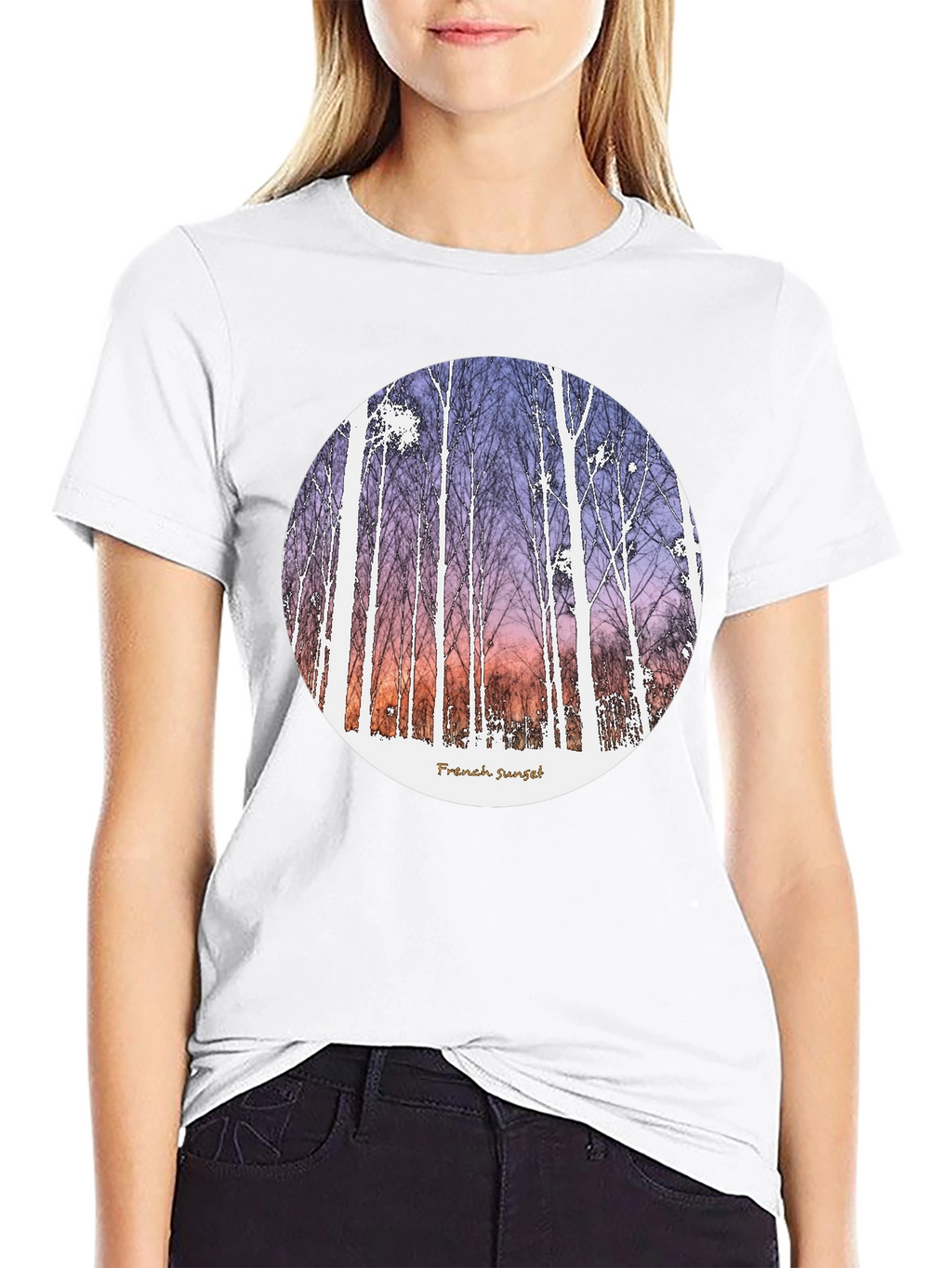 French Sunset Graphic T-Shirt