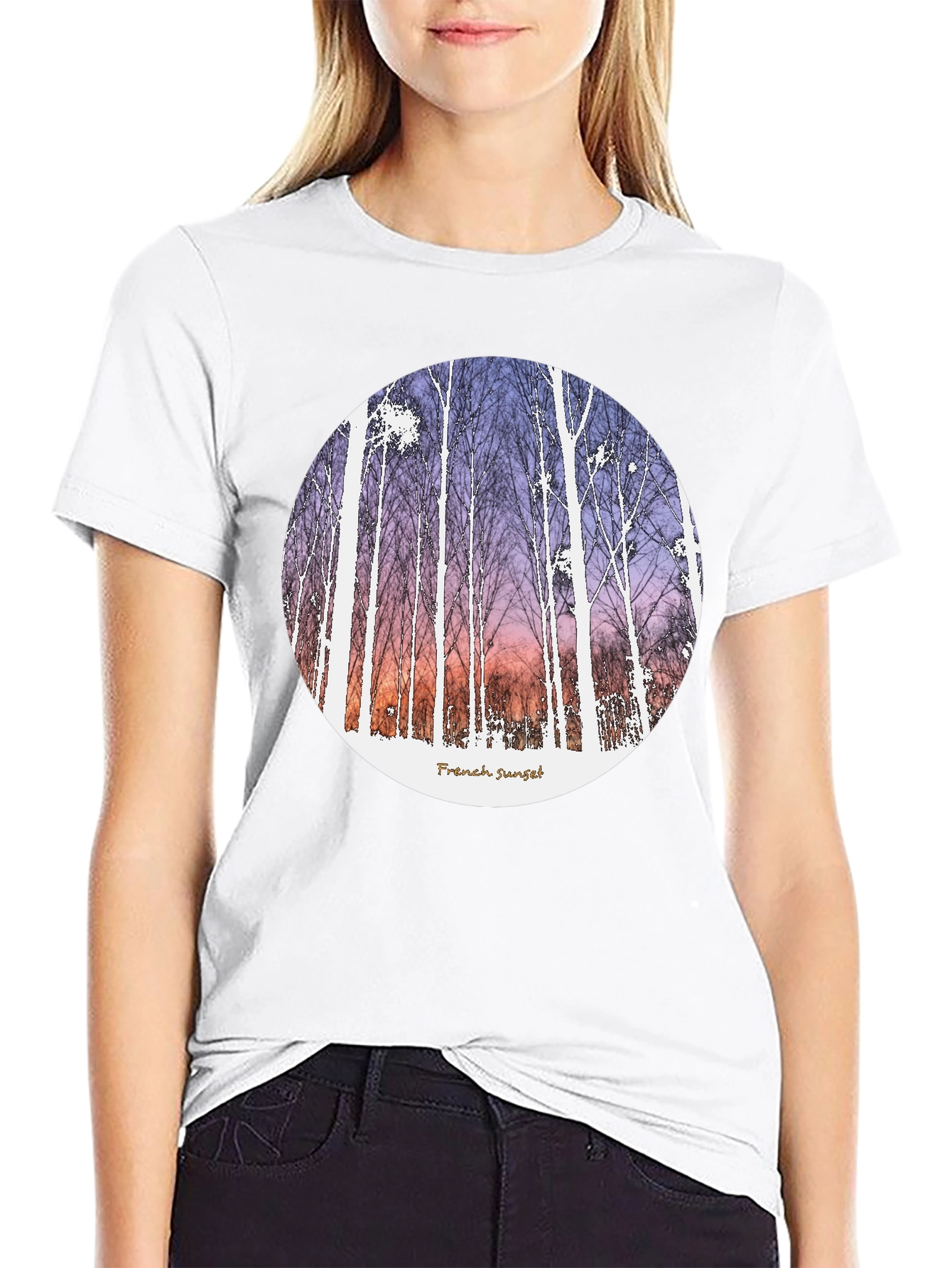 French Sunset Graphic T-Shirt