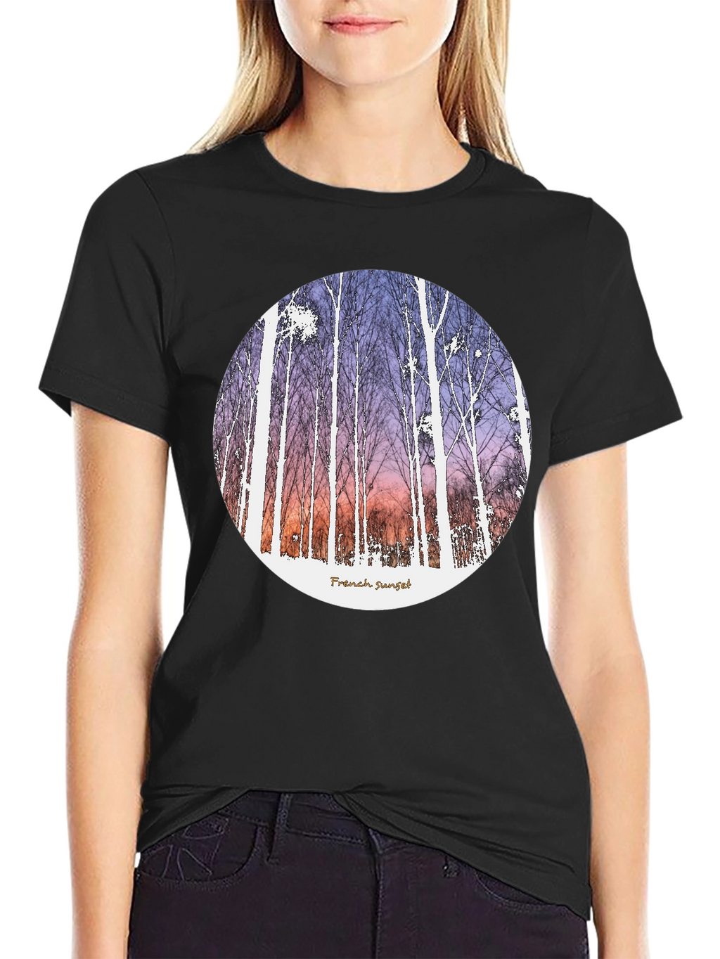 French Sunset Graphic T-Shirt