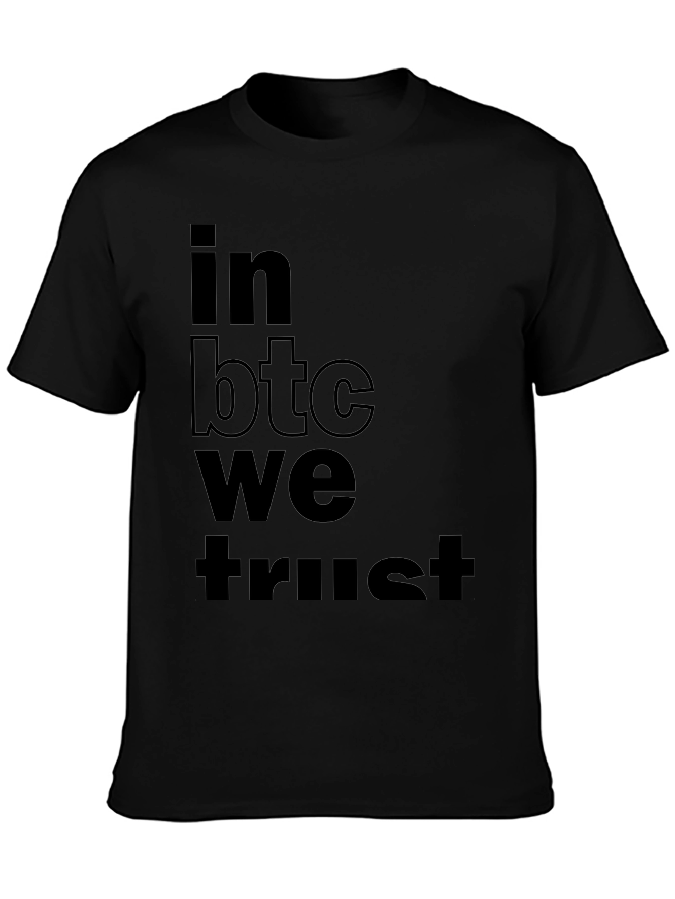 In BTC We Trust Black T-Shirt