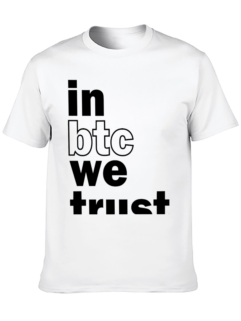 In BTC We Trust Black T-Shirt