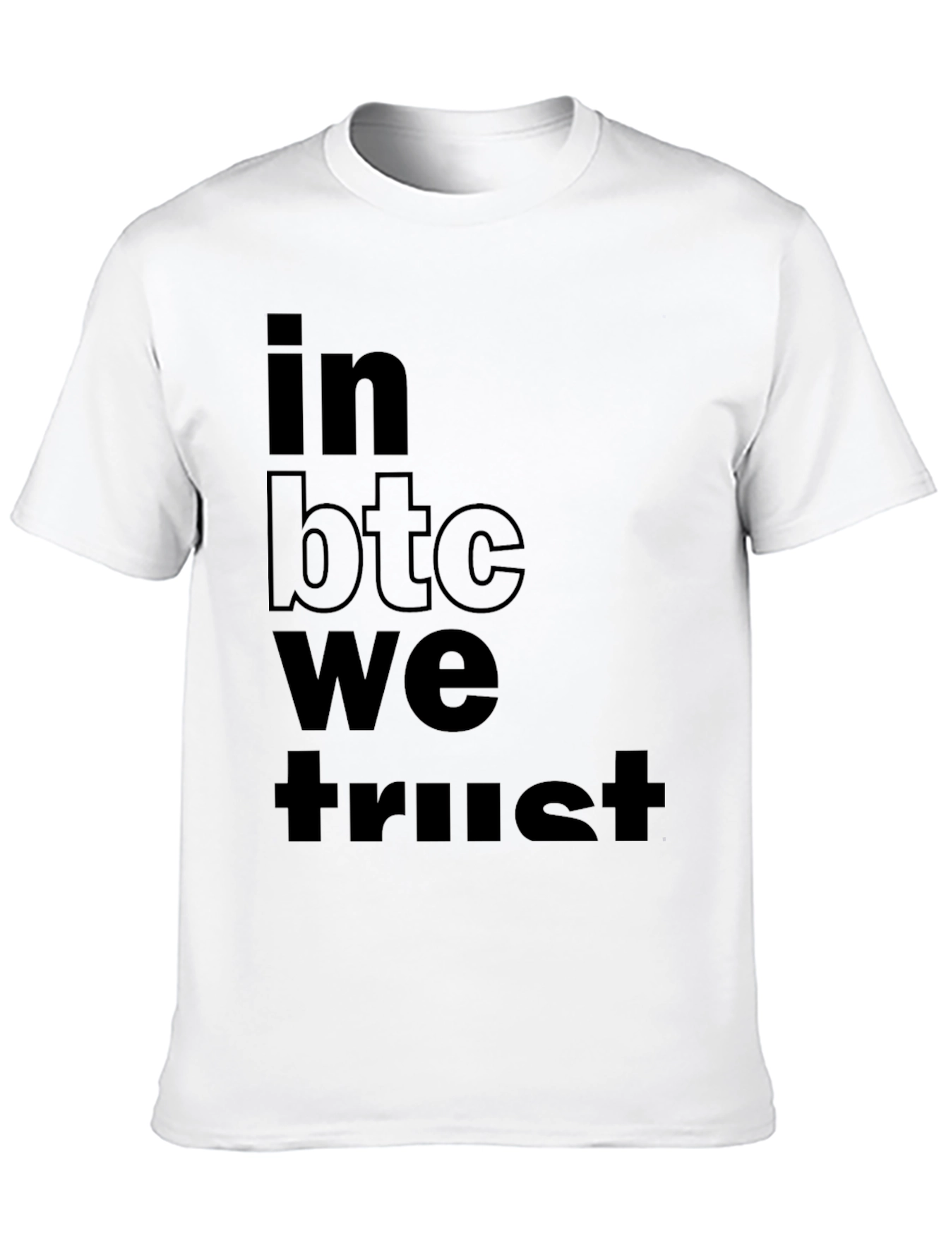 In BTC We Trust Black T-Shirt