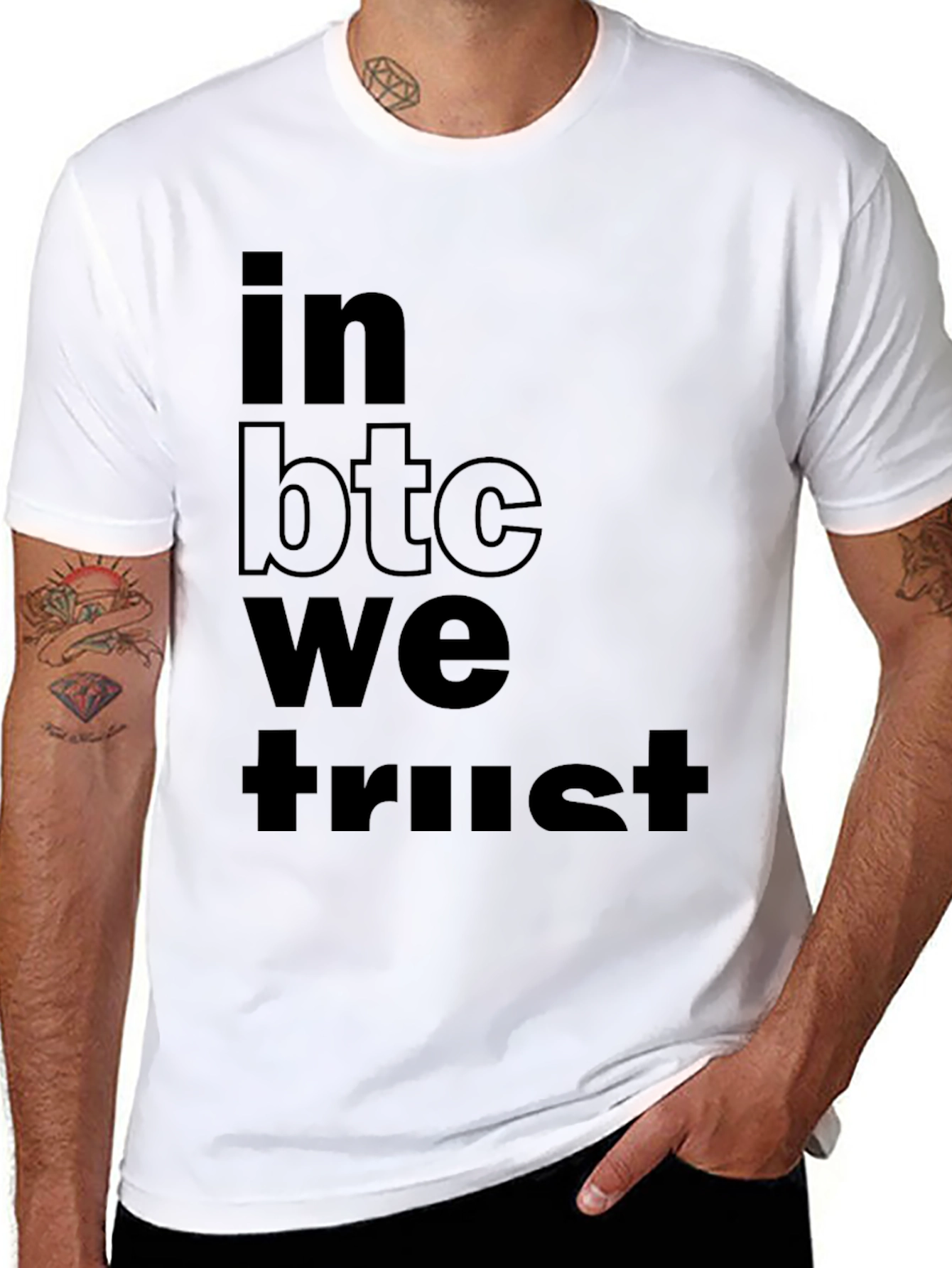 In BTC We Trust Black T-Shirt