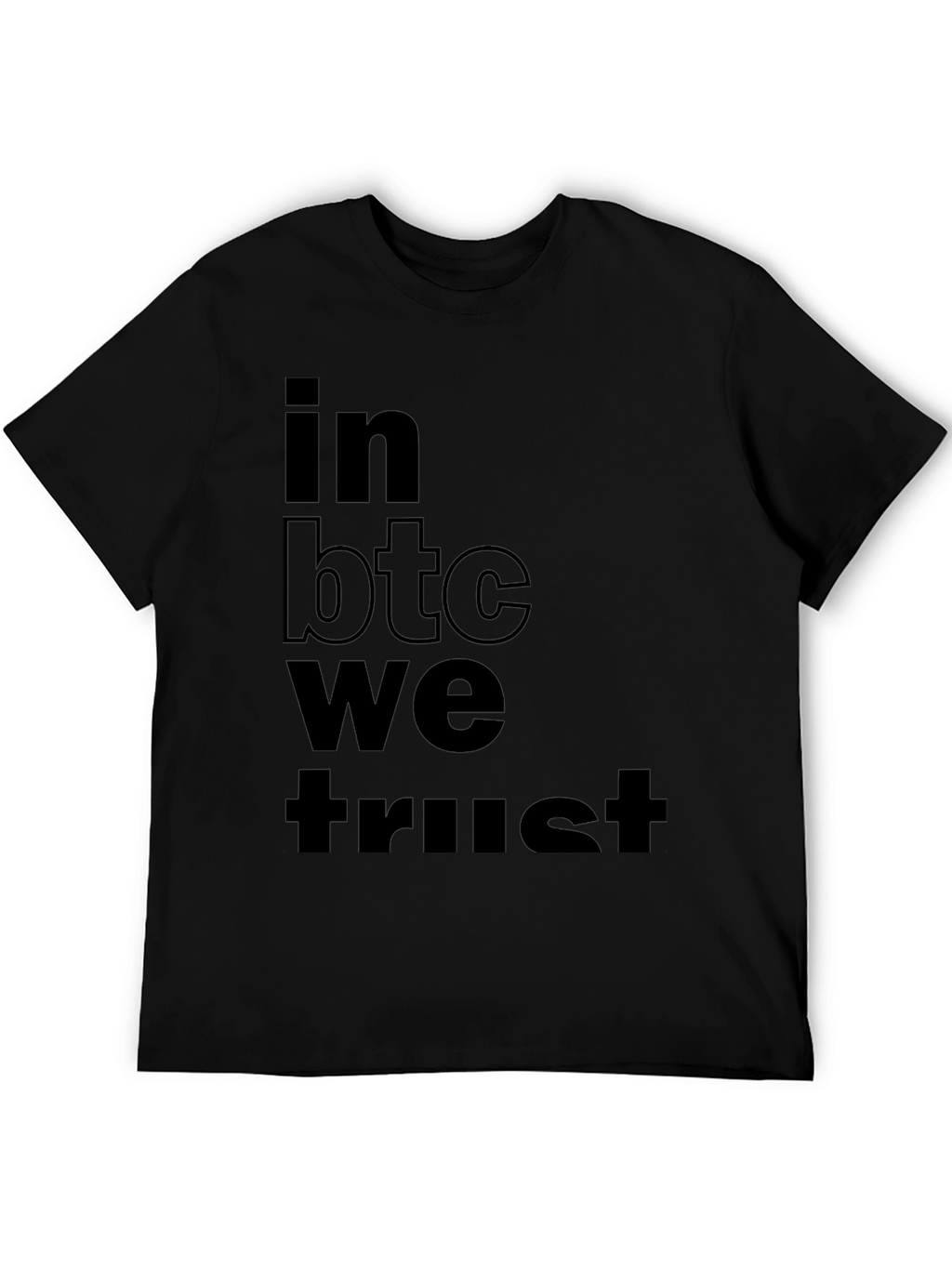 In BTC We Trust Black T-Shirt
