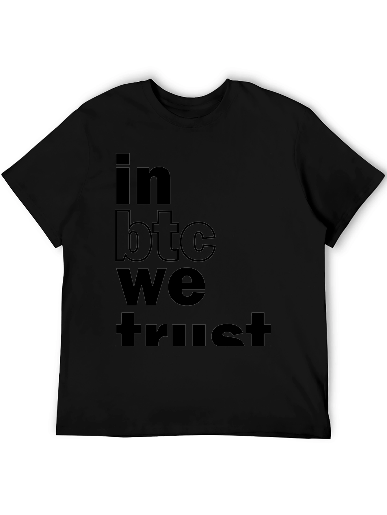 In BTC We Trust Black T-Shirt