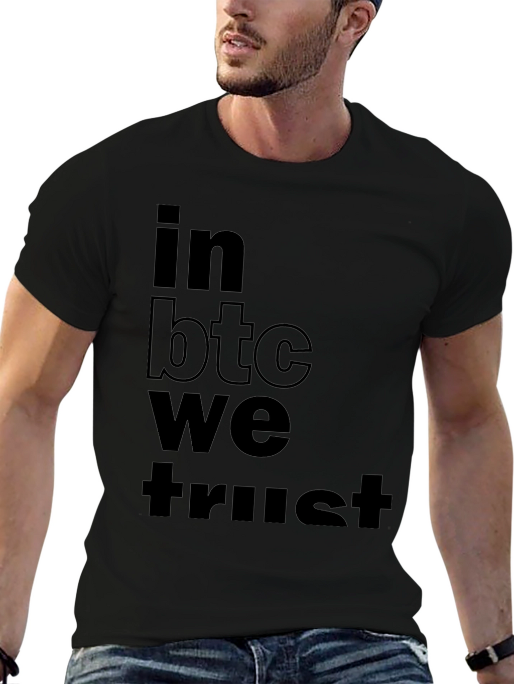 In BTC We Trust Black T-Shirt