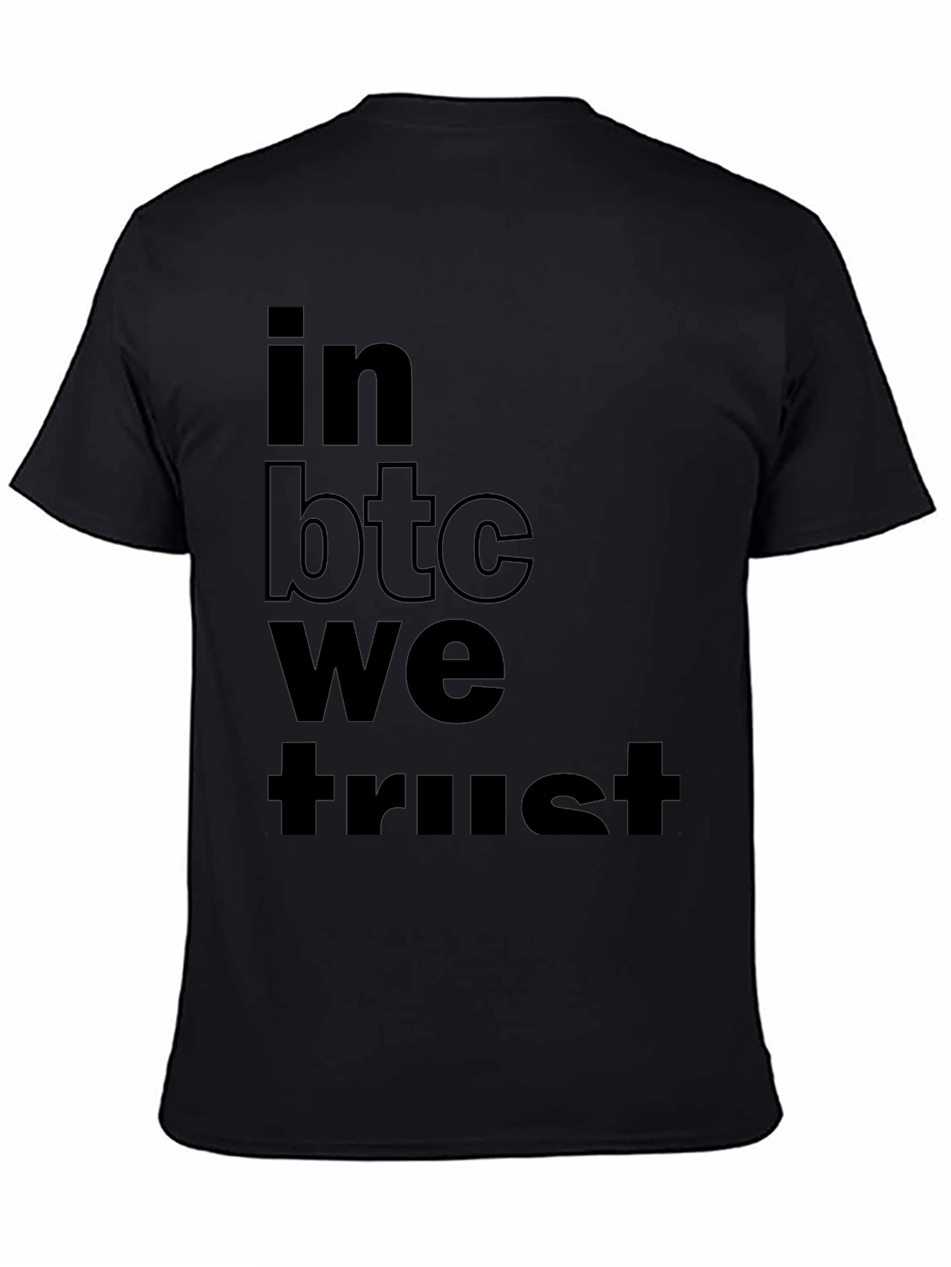 In BTC We Trust Black T-Shirt