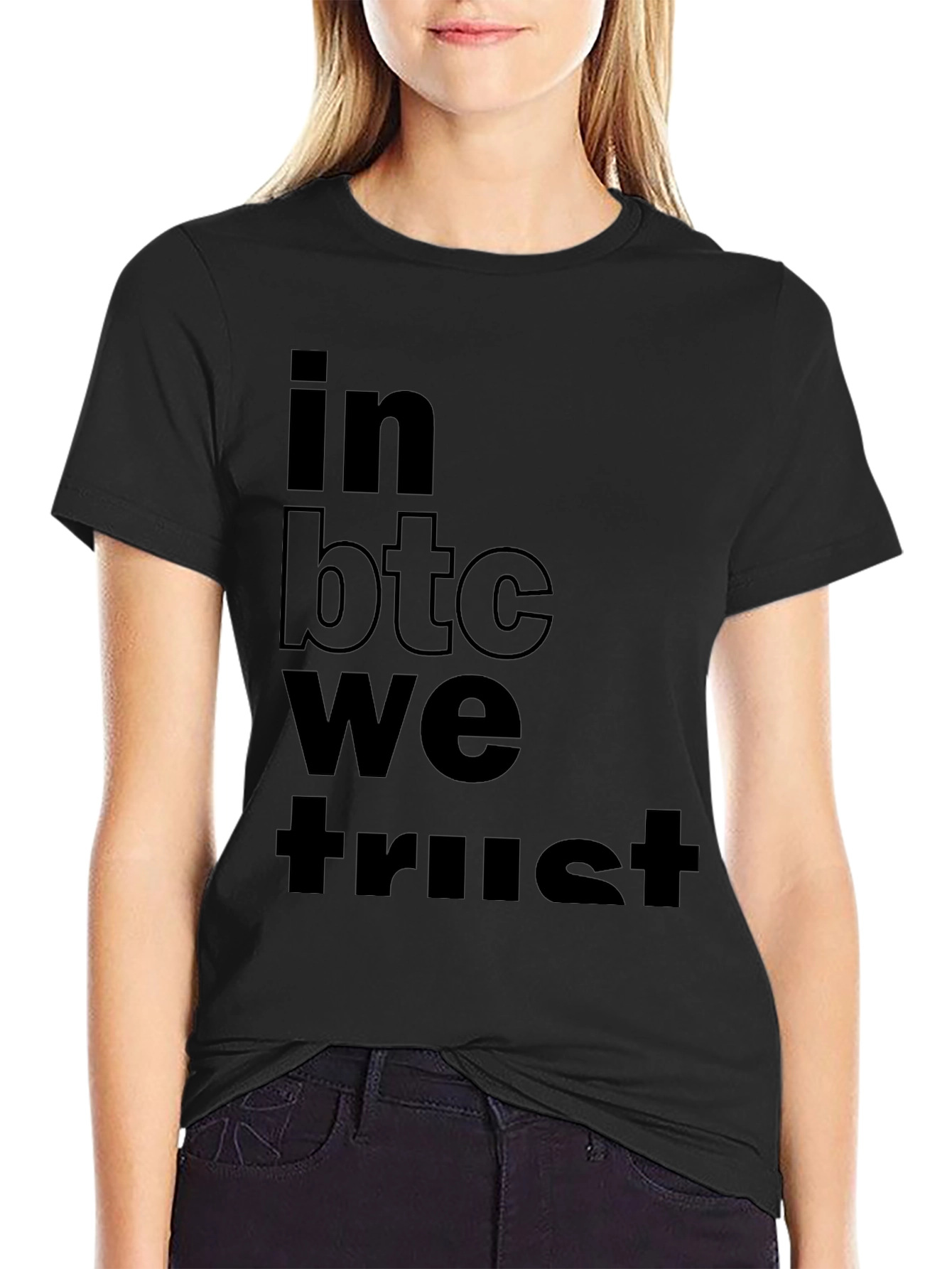 In BTC We Trust Black T-Shirt