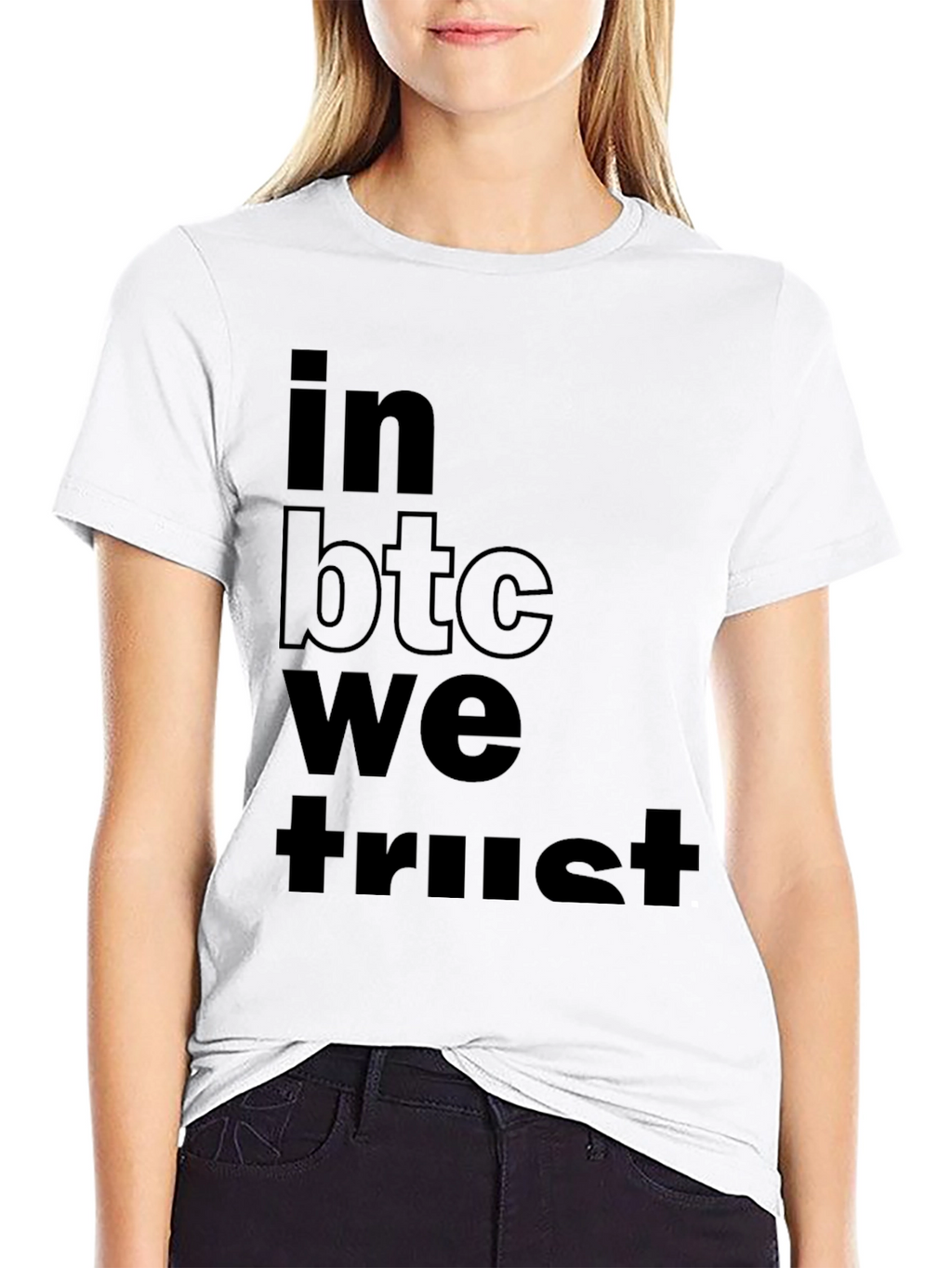 In BTC We Trust Black T-Shirt