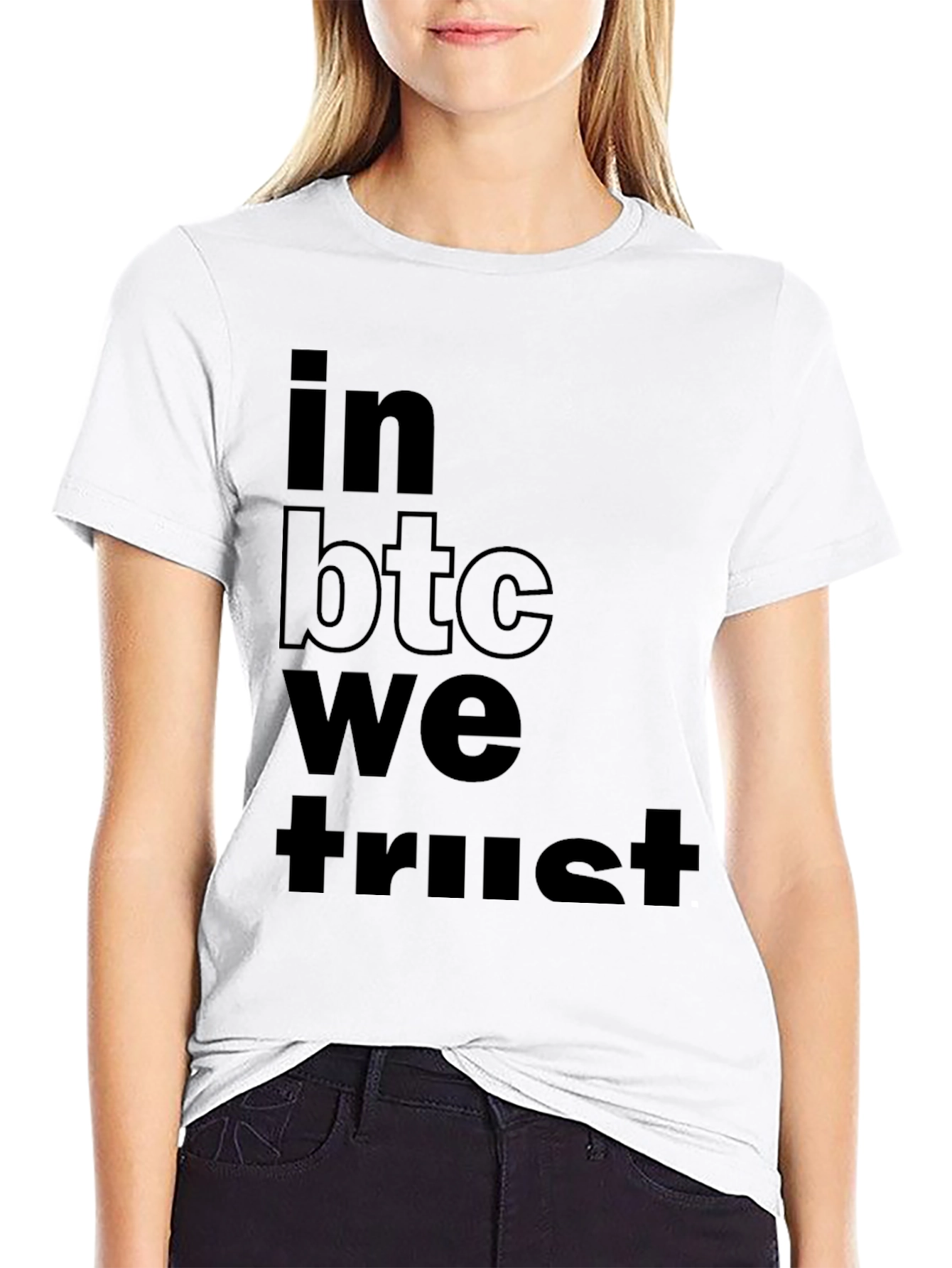 In BTC We Trust Black T-Shirt