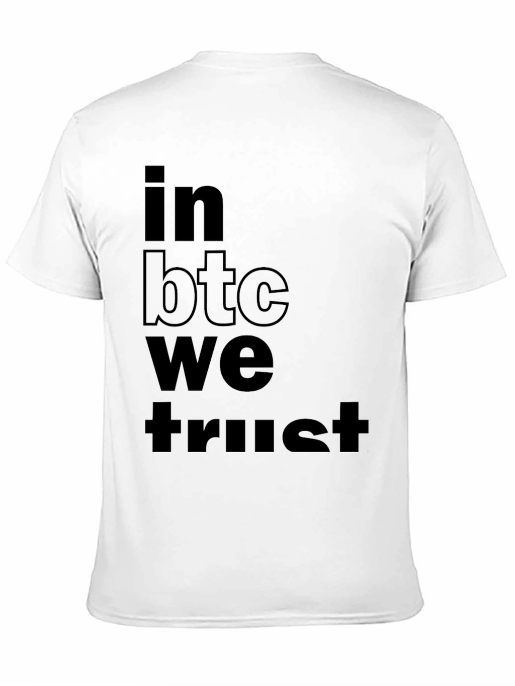 In BTC We Trust Black T-Shirt