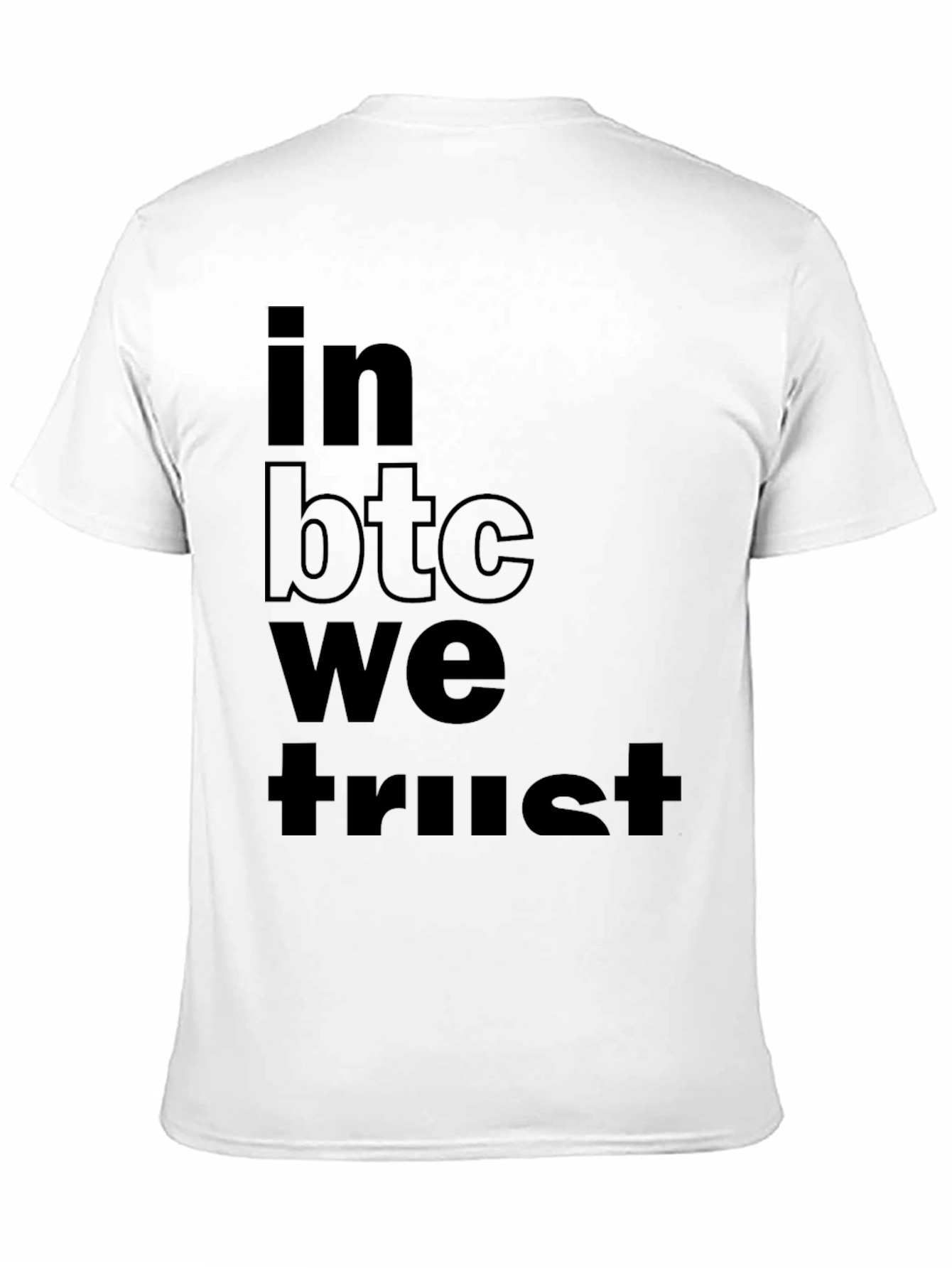 In BTC We Trust Black T-Shirt