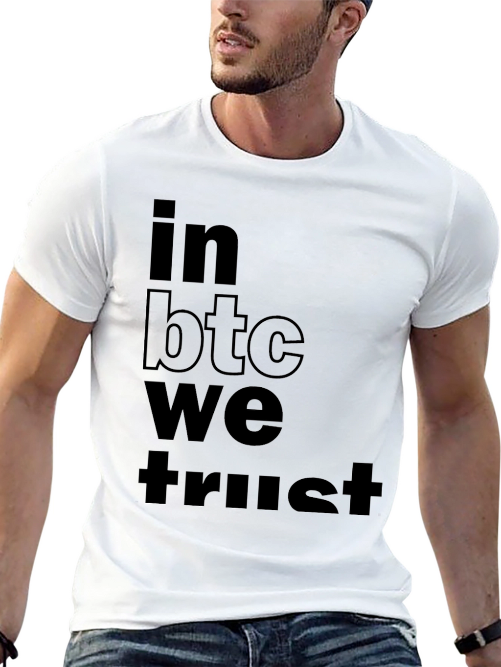 In BTC We Trust Black T-Shirt