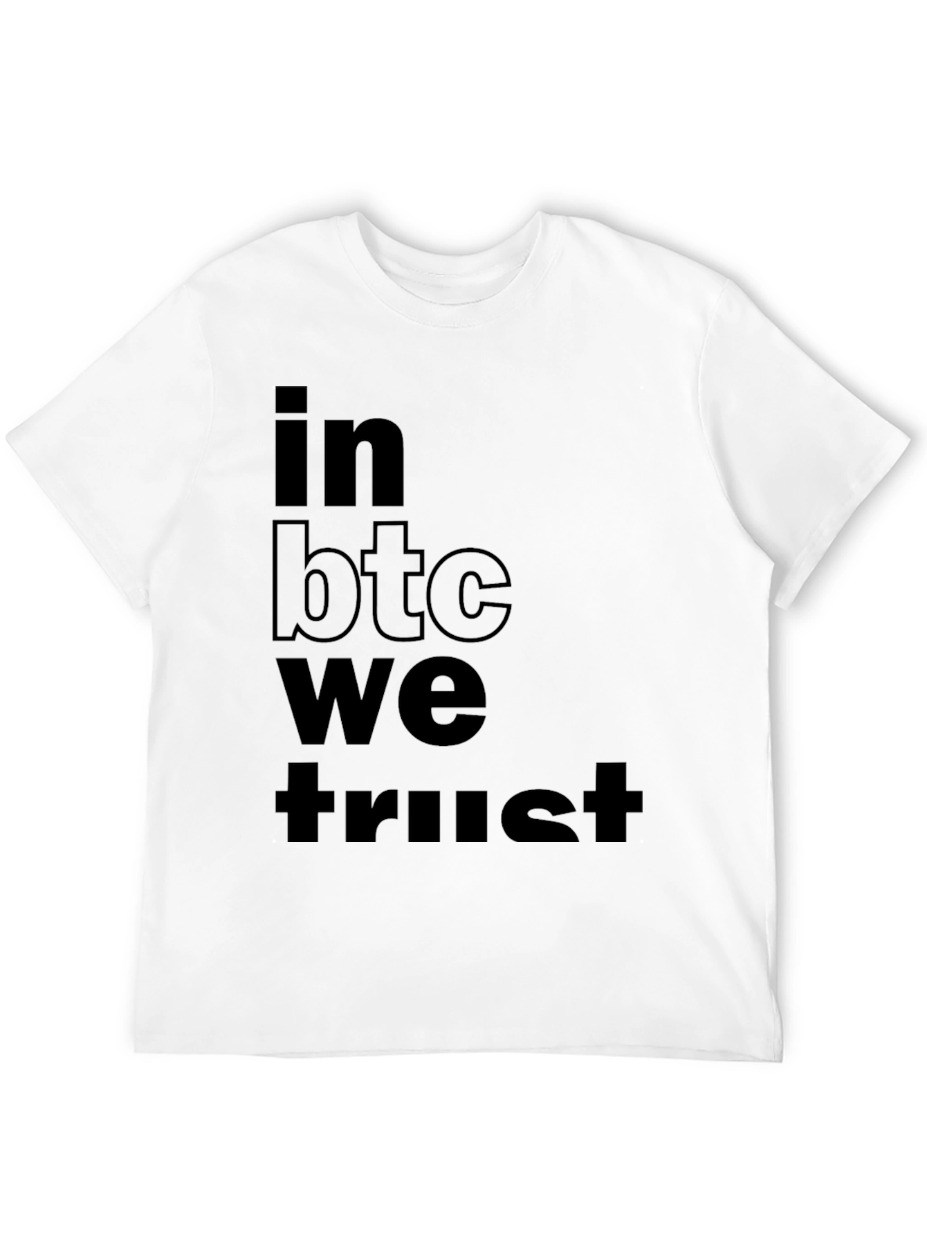 In BTC We Trust Black T-Shirt