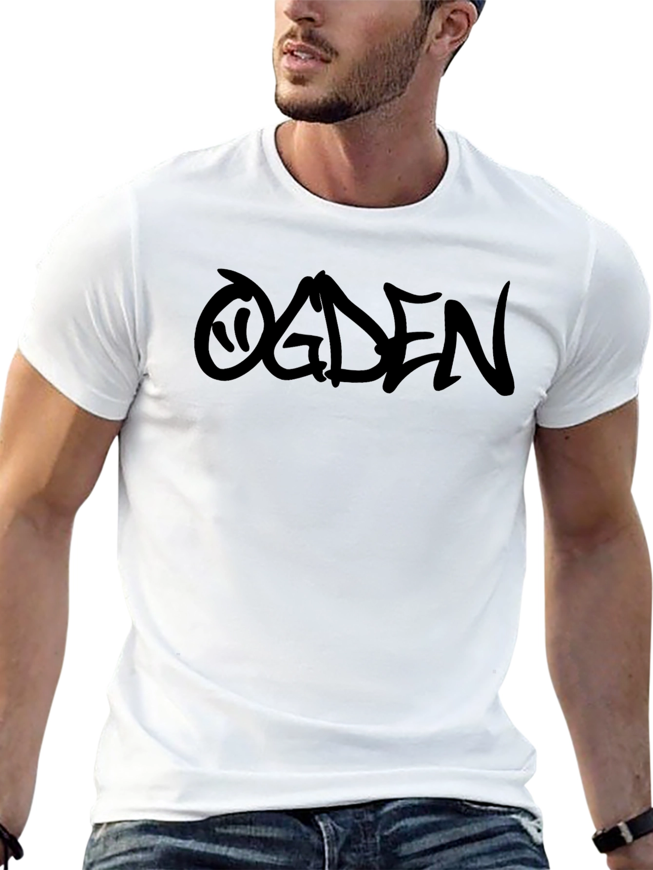 OGDEN Black Graphic Tee - Soft Cotton Blend