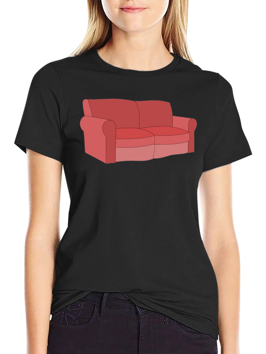Couch T-Shirt - Funny Cartoon Graphic Tee