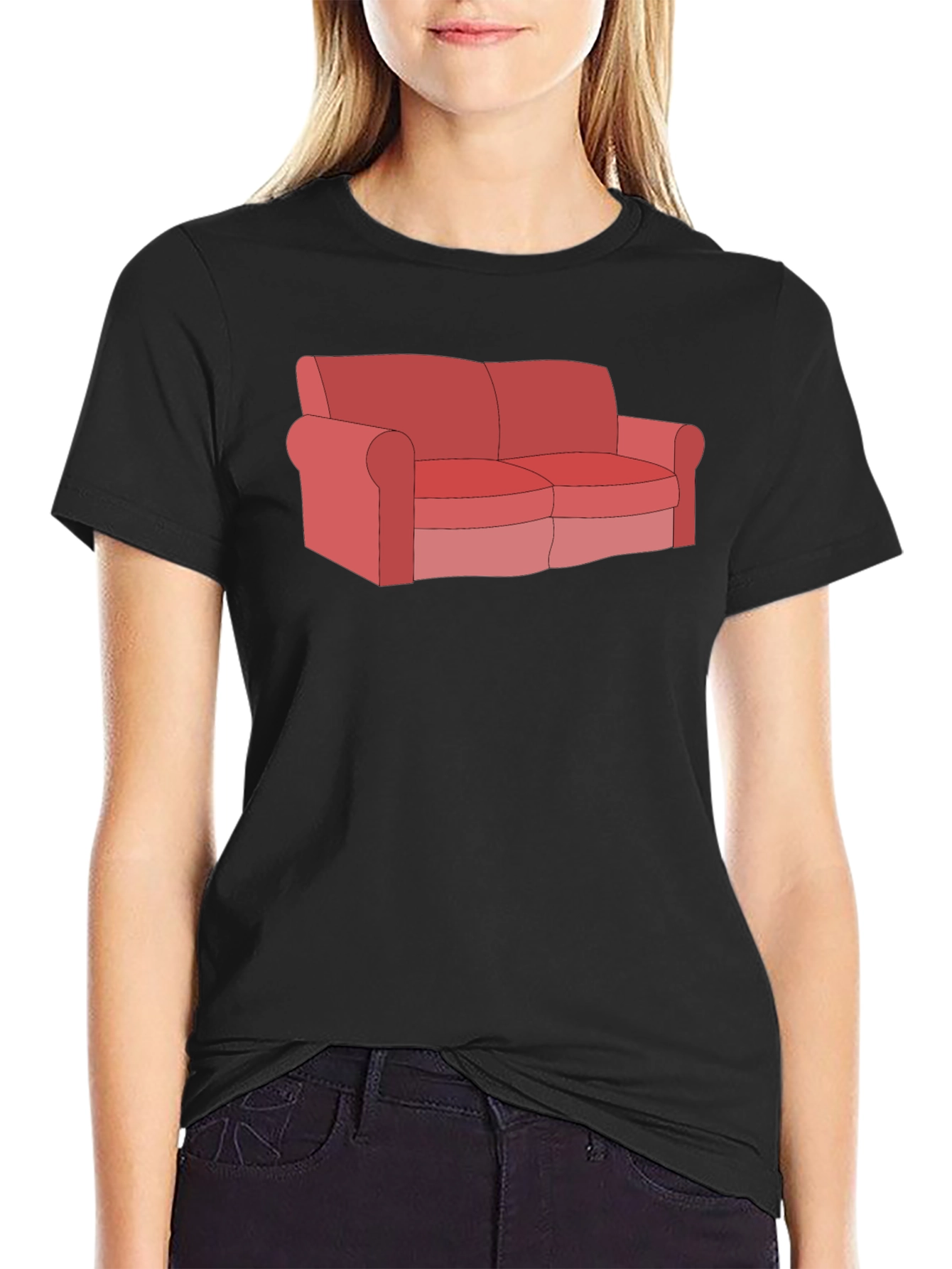 Couch T-Shirt - Funny Cartoon Graphic Tee