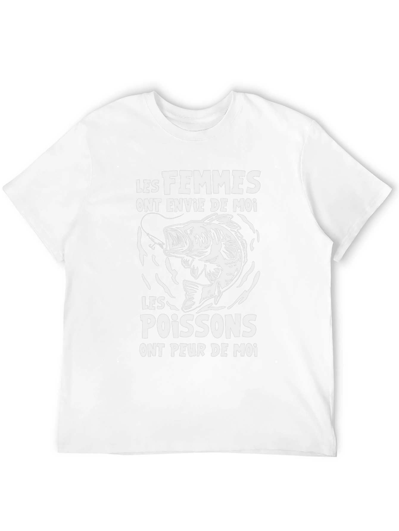 Fishing Humor Graphic Tee: Les Femmes Les Poissons
