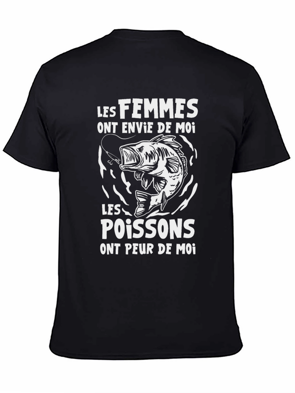 Fishing Humor Graphic Tee: Les Femmes Les Poissons
