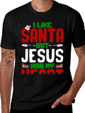 I Like Santa But Jesus Has My Heart T-Shirt