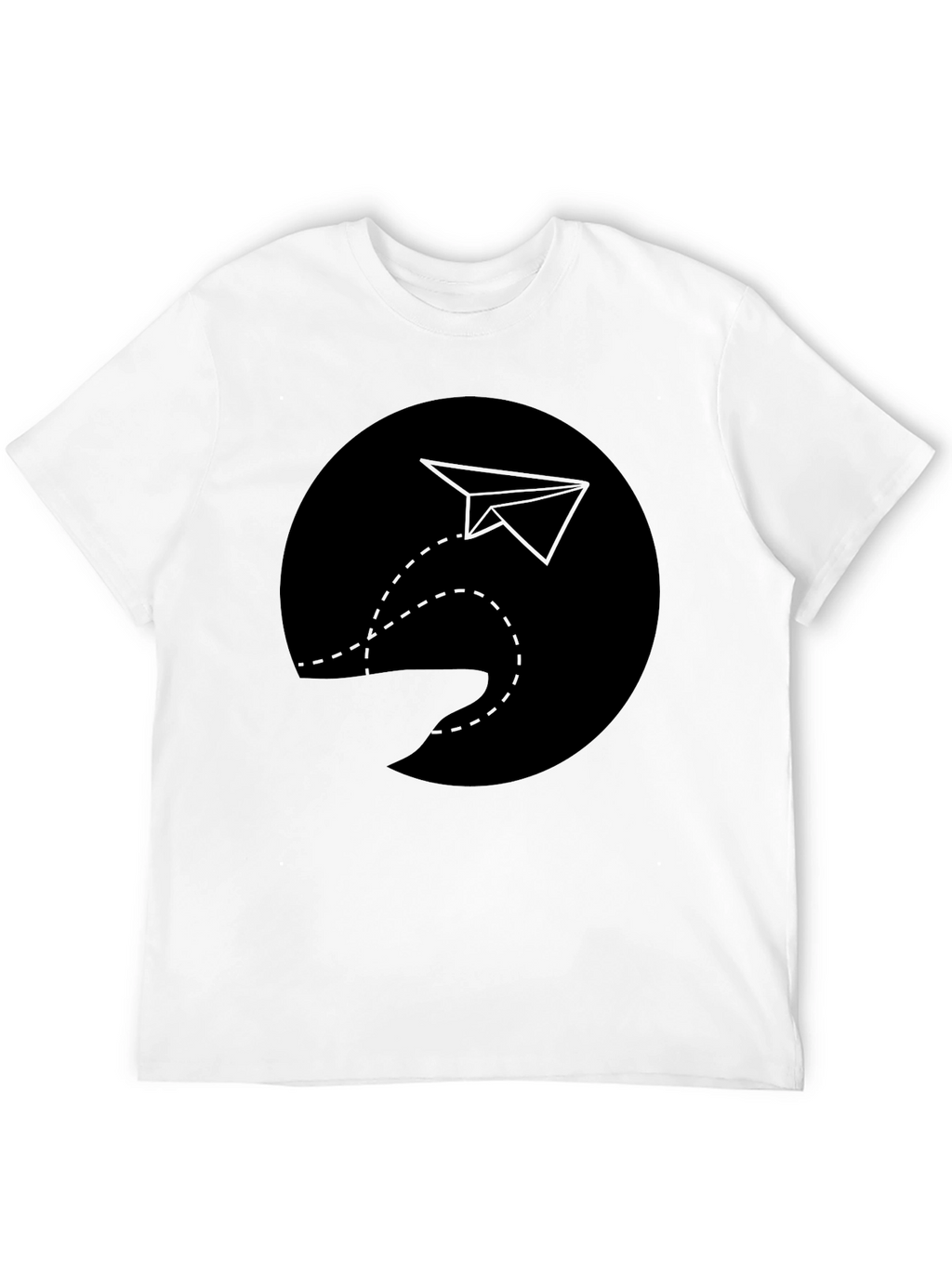 Paper Plane Graphic Tee - Soft Cotton Comfort