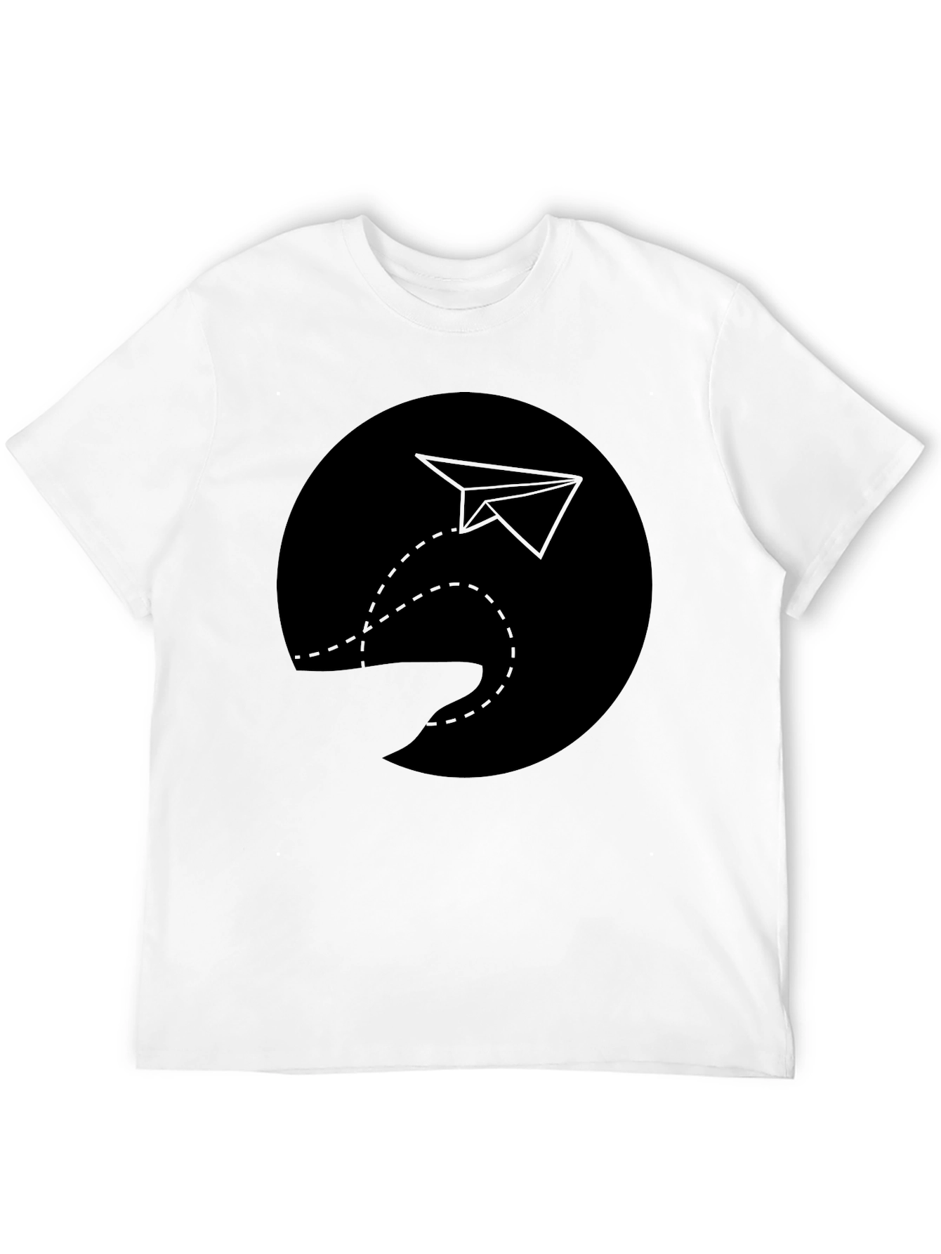 Paper Plane Graphic Tee - Soft Cotton Comfort