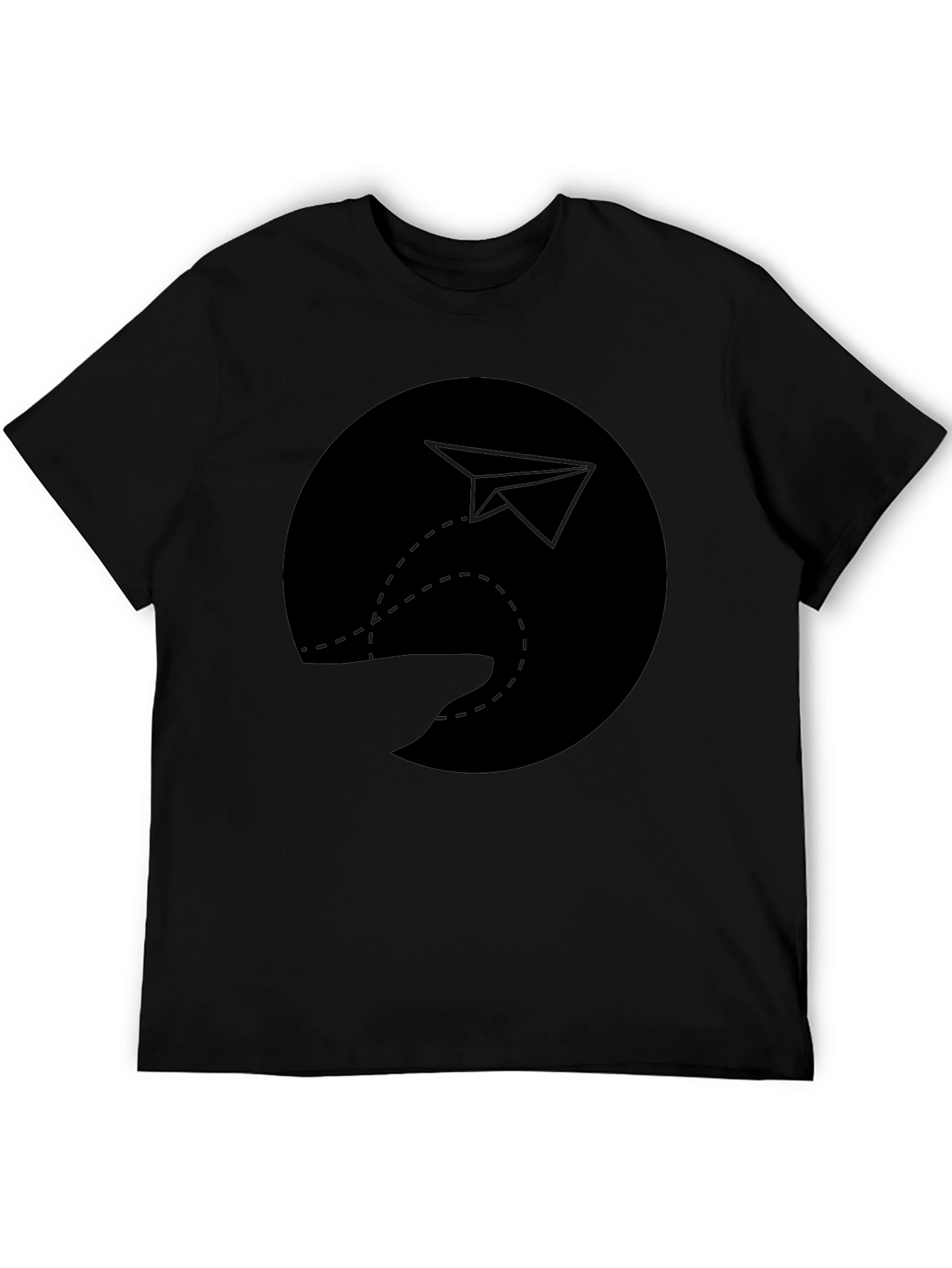 Paper Plane Graphic Tee - Soft Cotton Comfort