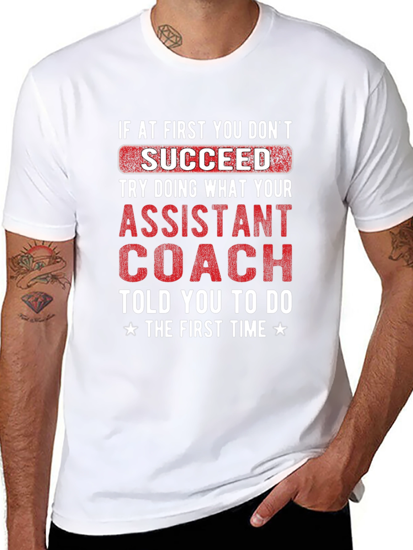 Assistant Coach T-Shirt - Funny Motivational Tee