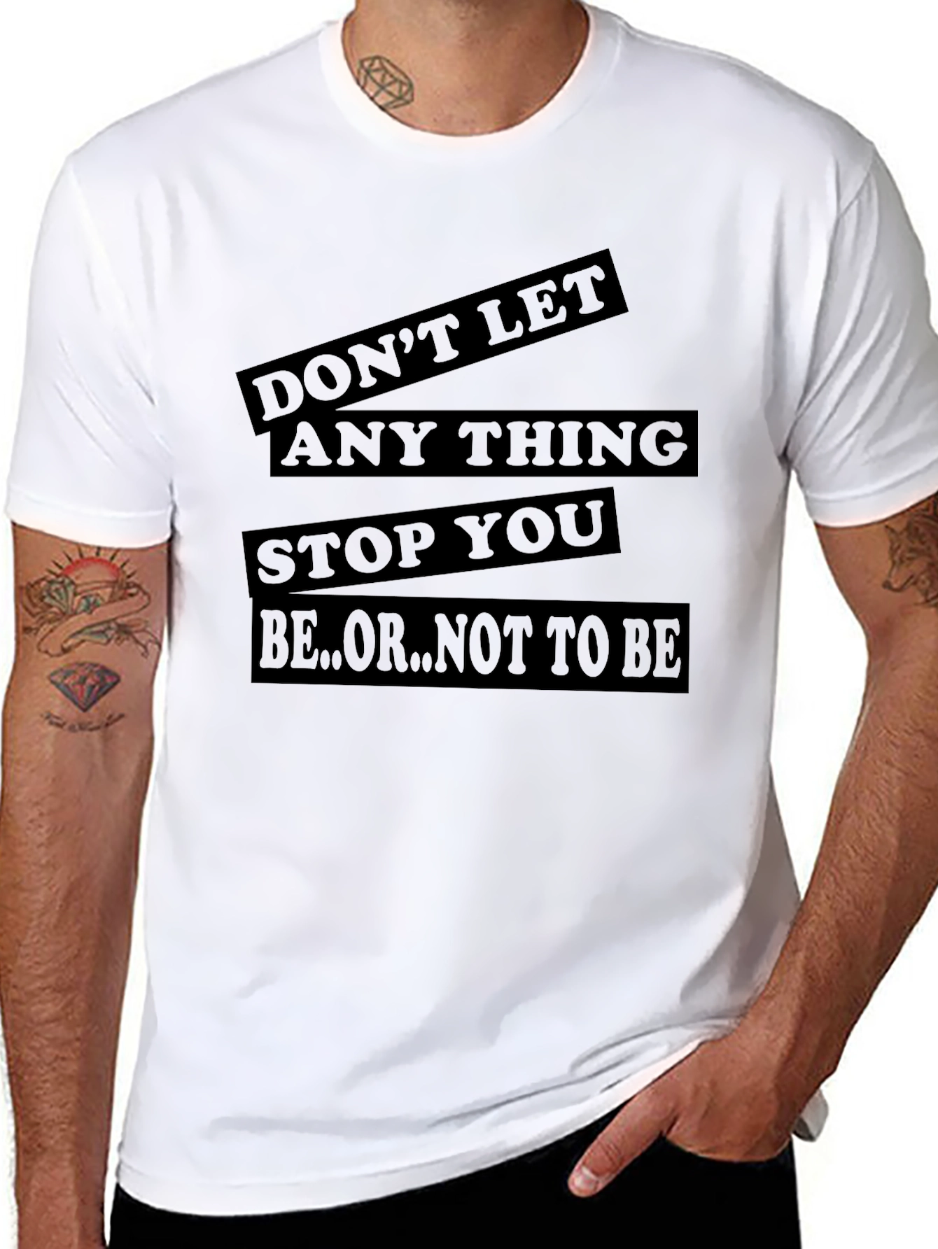 Motivational Graphic T-Shirt - Dont Let Anything Stop You