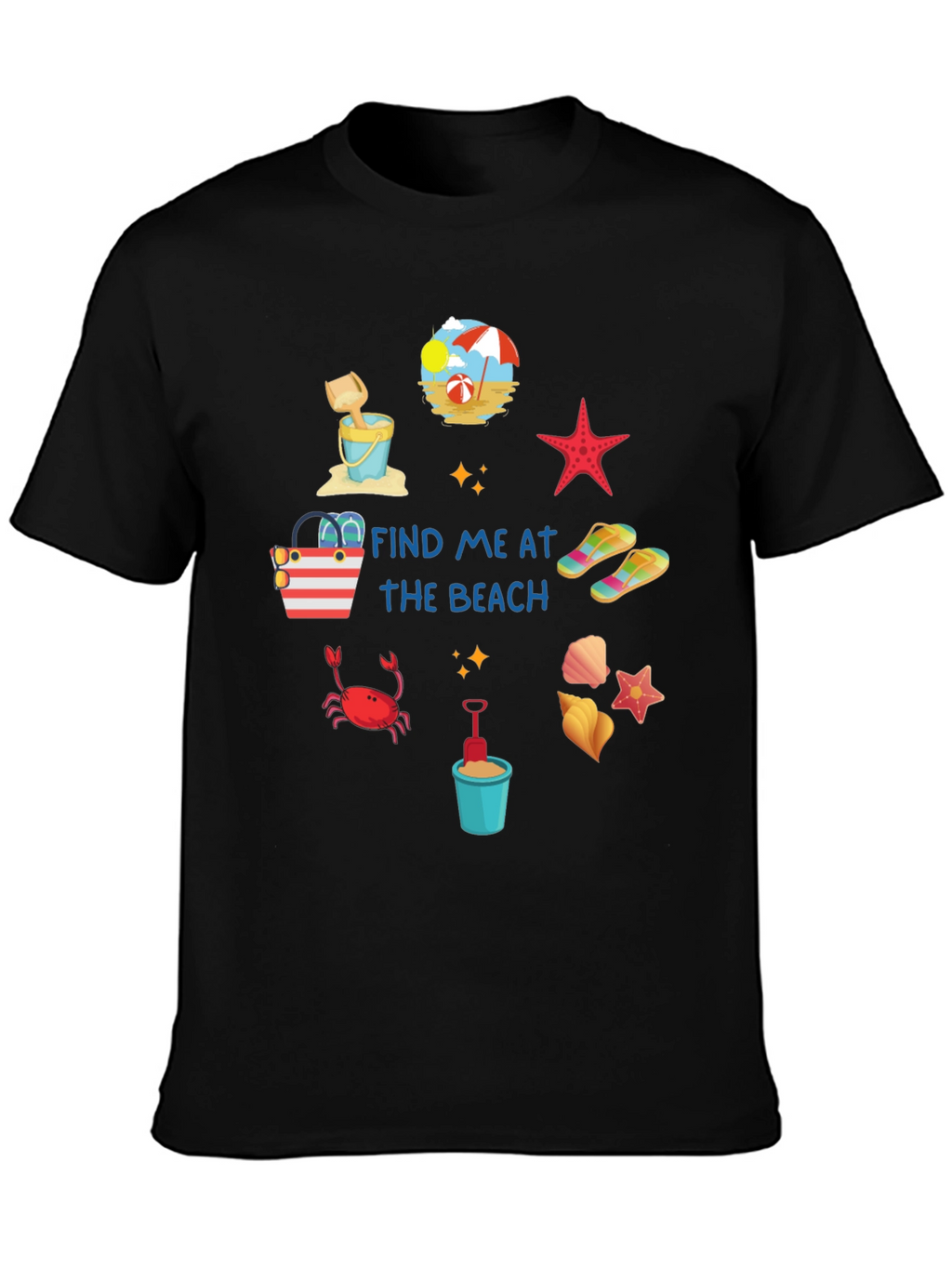Find Me at the Beach Graphic T-Shirt