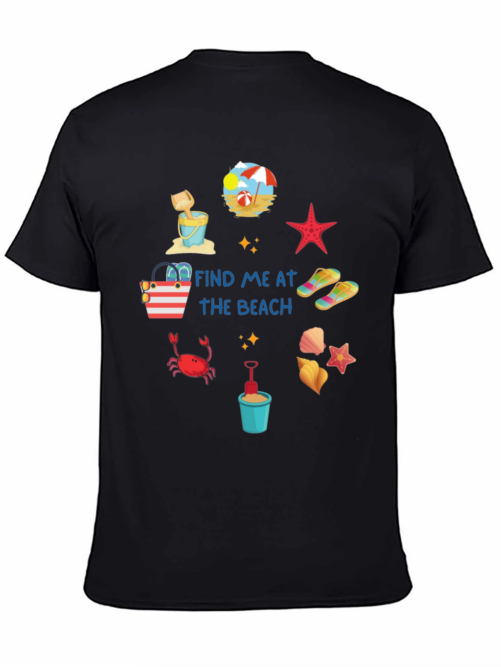 Find Me at the Beach Graphic T-Shirt