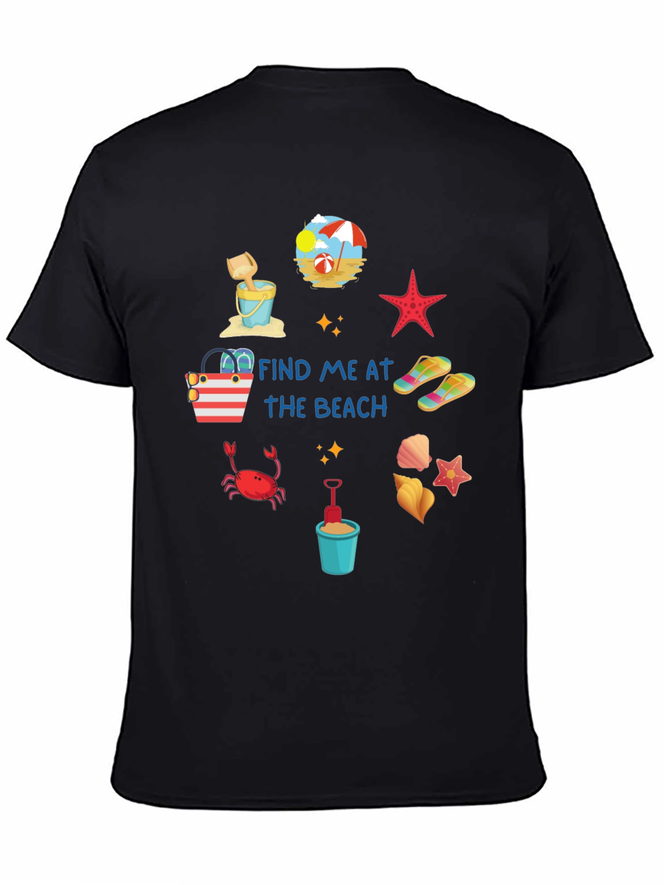 Find Me at the Beach Graphic T-Shirt