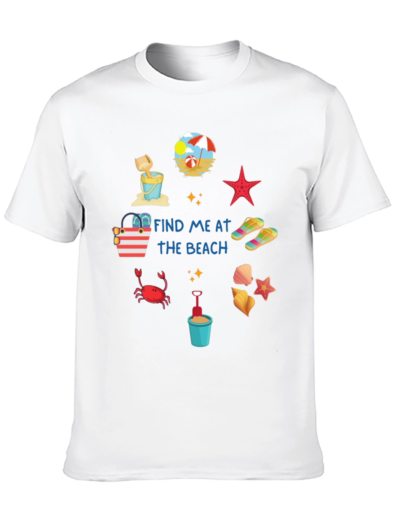 Find Me at the Beach Graphic T-Shirt