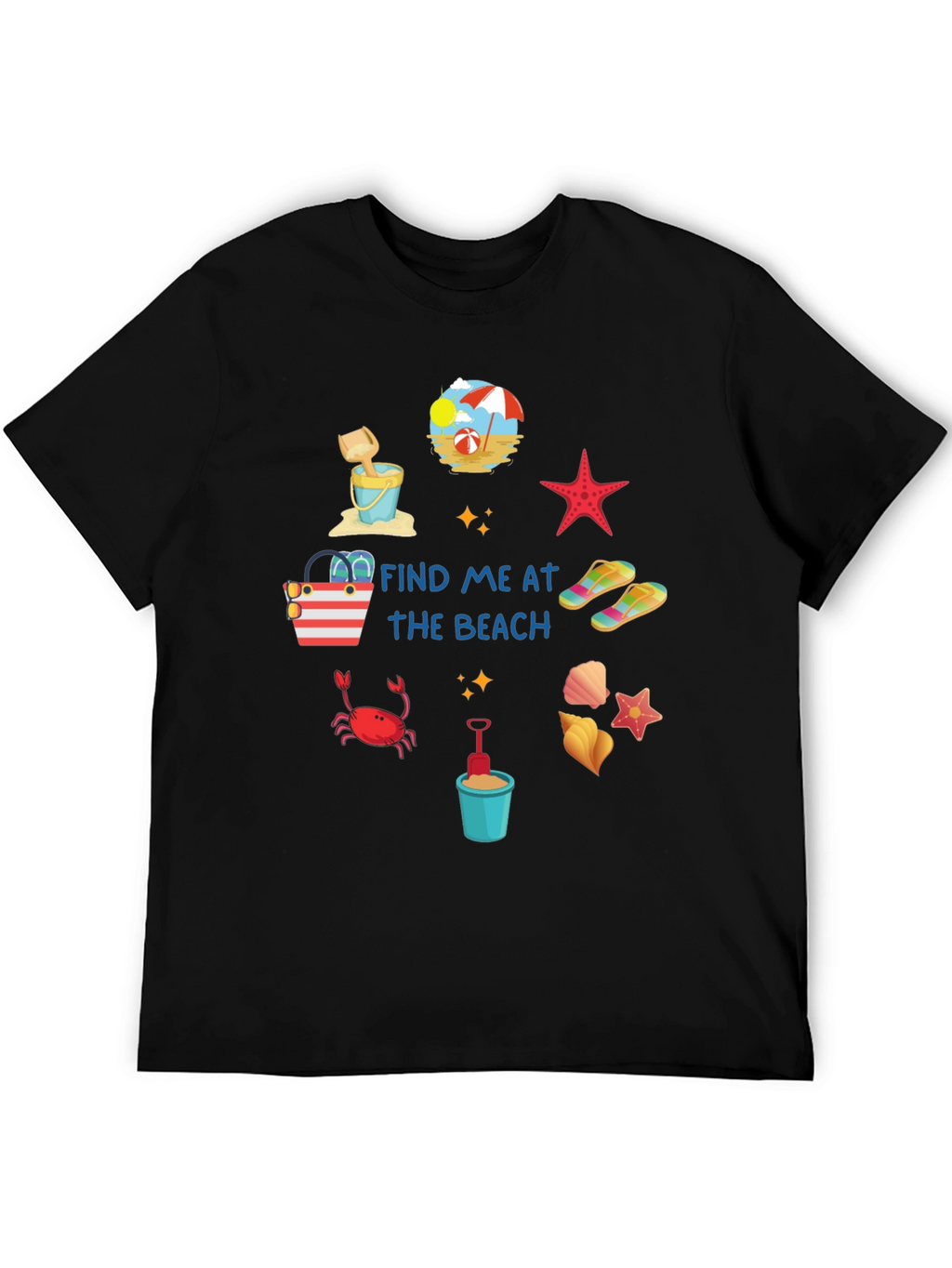Find Me at the Beach Graphic T-Shirt