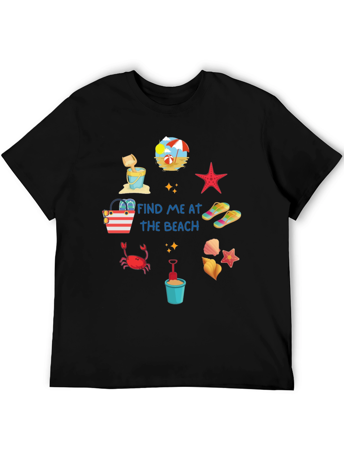 Find Me at the Beach Graphic T-Shirt