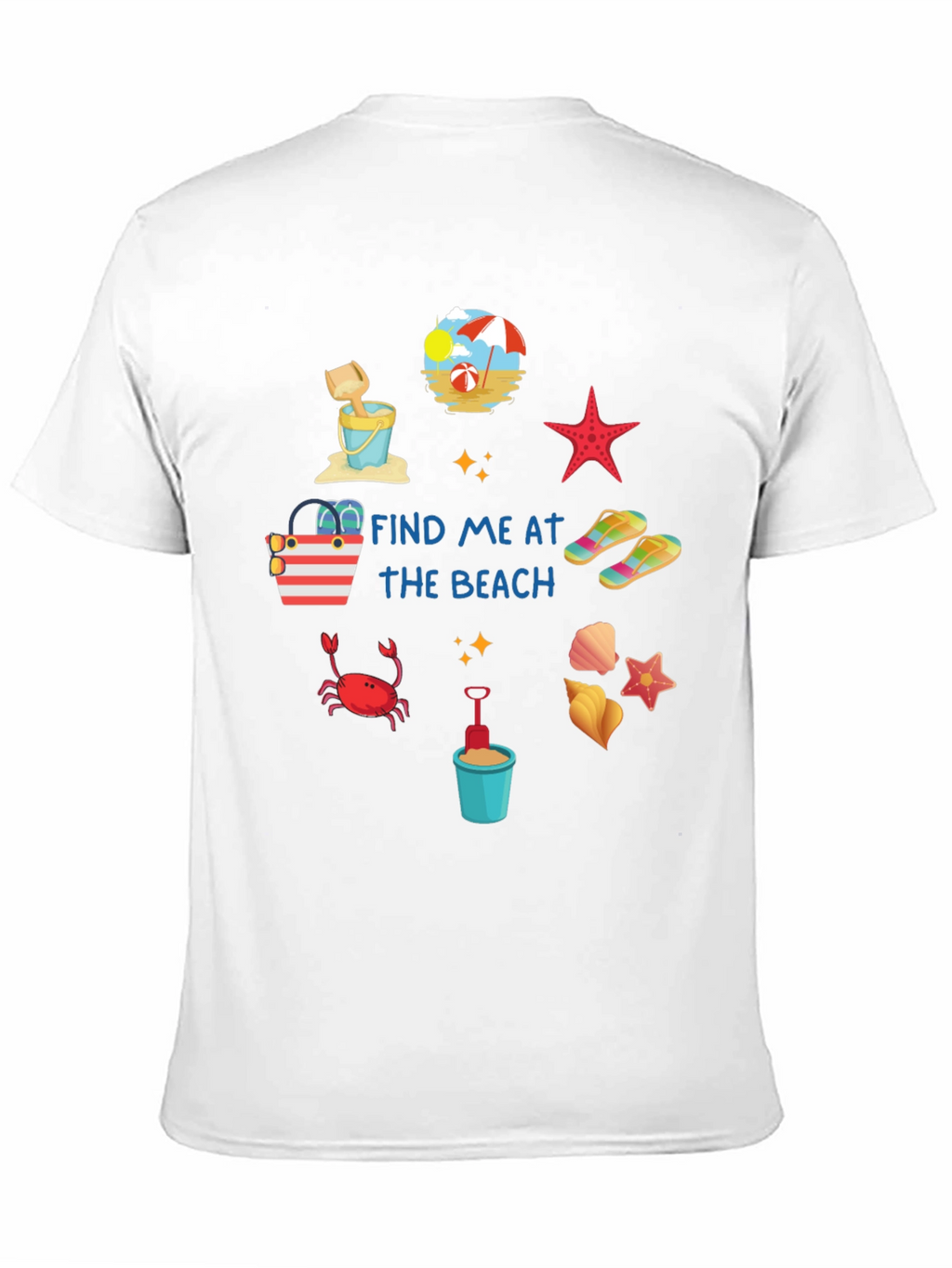 Find Me at the Beach Graphic T-Shirt