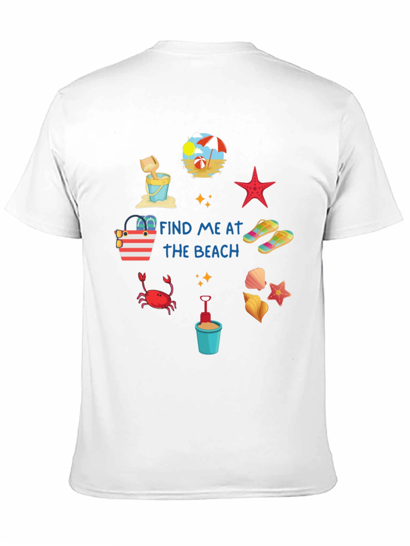 Find Me at the Beach Graphic T-Shirt