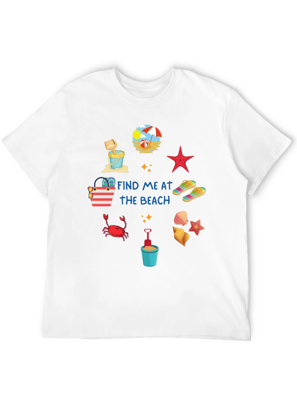 Find Me at the Beach Graphic T-Shirt