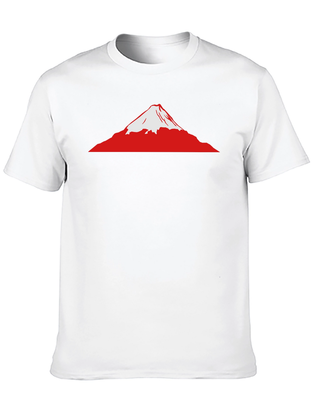 Mount Fuji Graphic Tee - Black Cotton T-Shirt