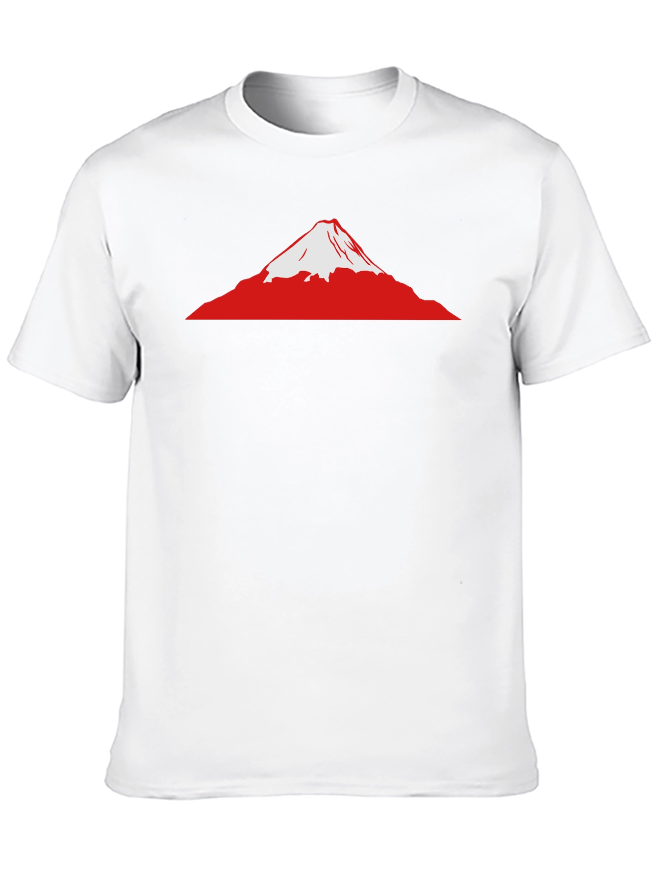 Mount Fuji Graphic Tee - Black Cotton T-Shirt