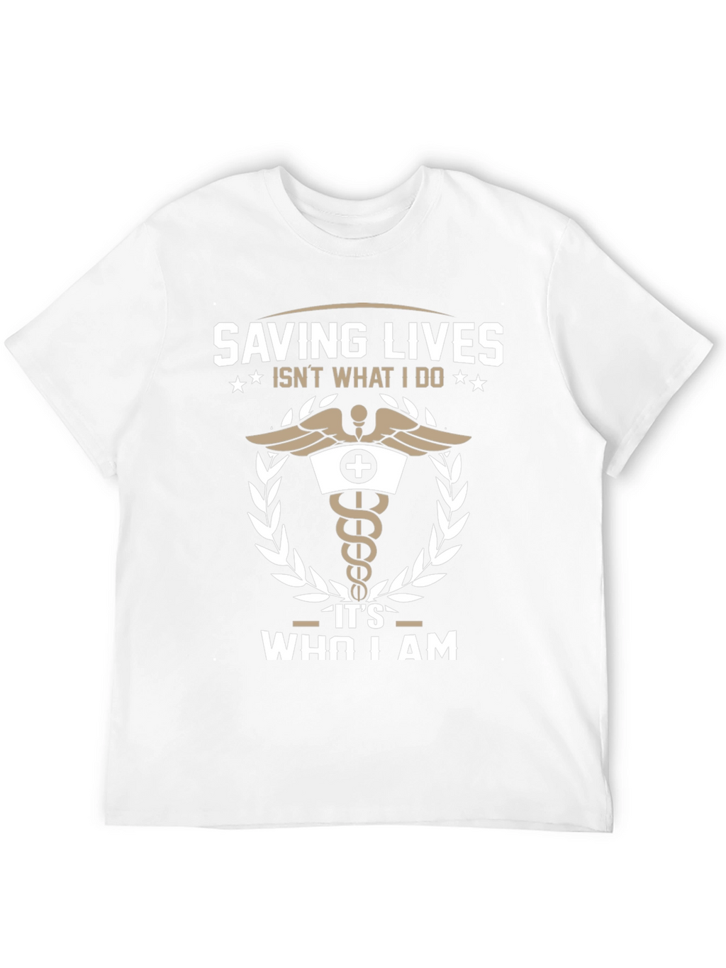 Saving Lives T-Shirt - Medical Caduceus Design